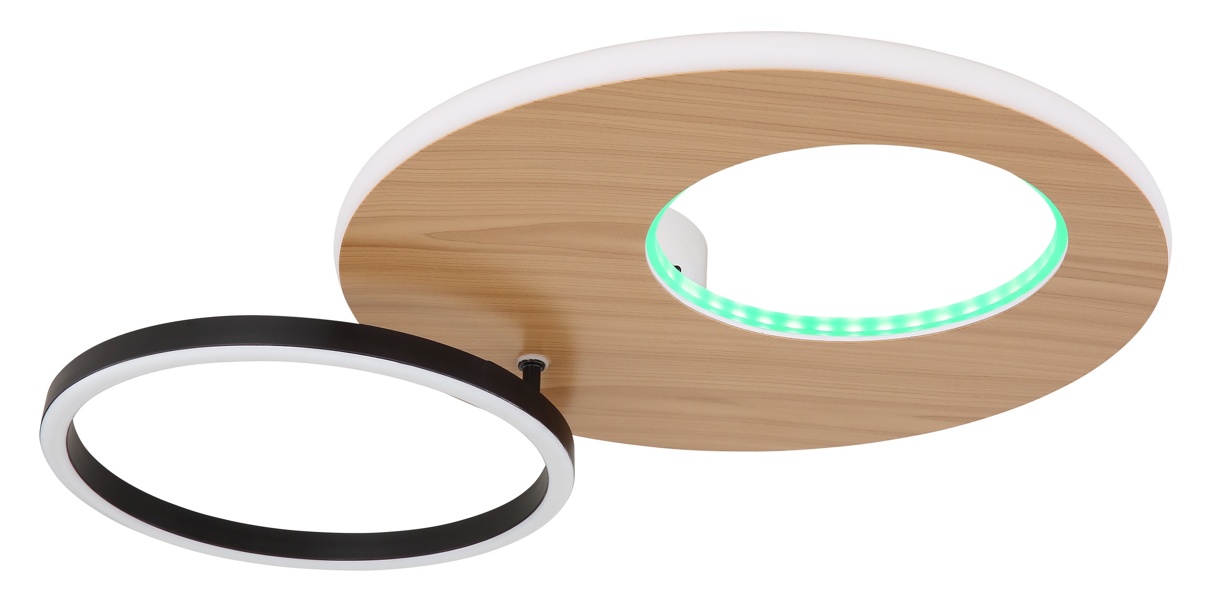 GLOBO LIGHTING LED Deckenleuchte »FORSI«, Leuchtmittel LED-Modul | LED fest integriert, Deckenlampe/Wohnzimmer/Schlafzimmer/modern/Holz