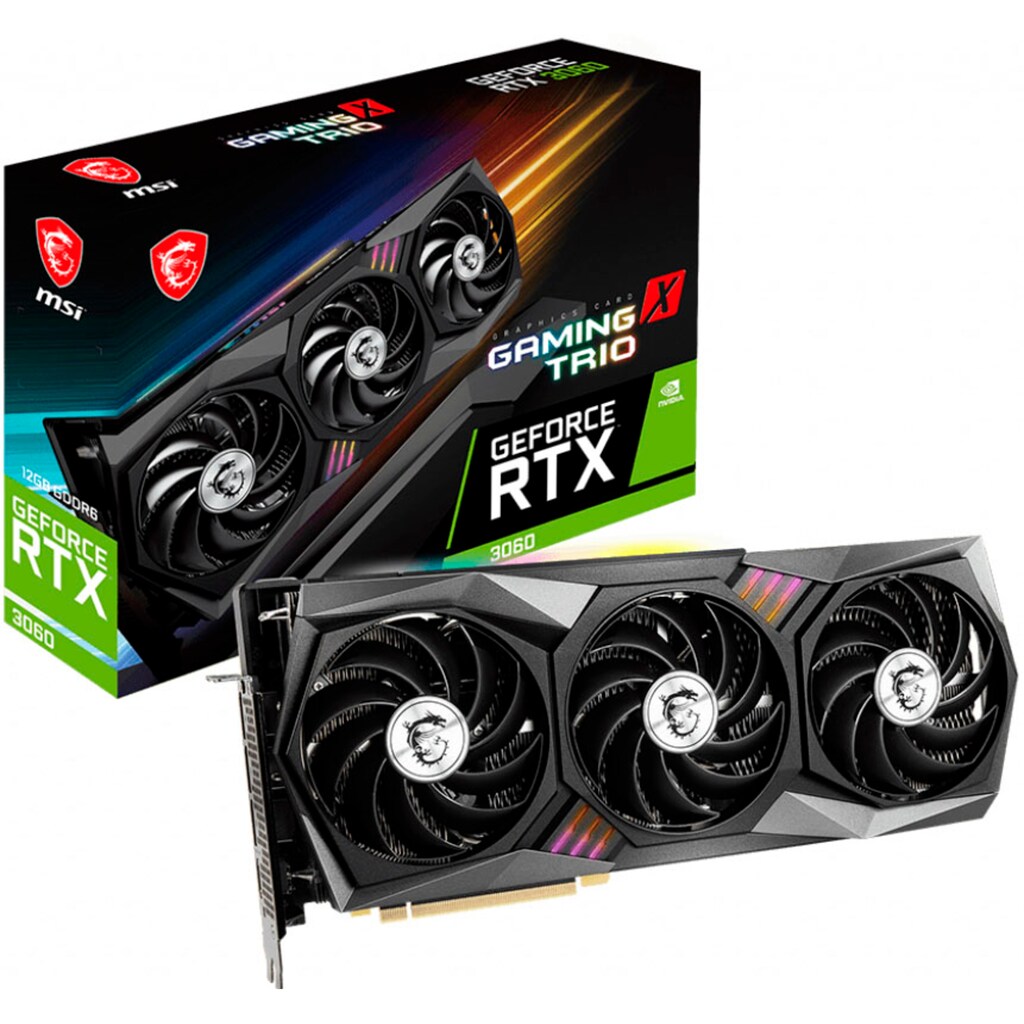 MSI Grafikkarte »GeForce RTX 3060 GAMING X TRIO 12G«, 12 GB, GDDR6