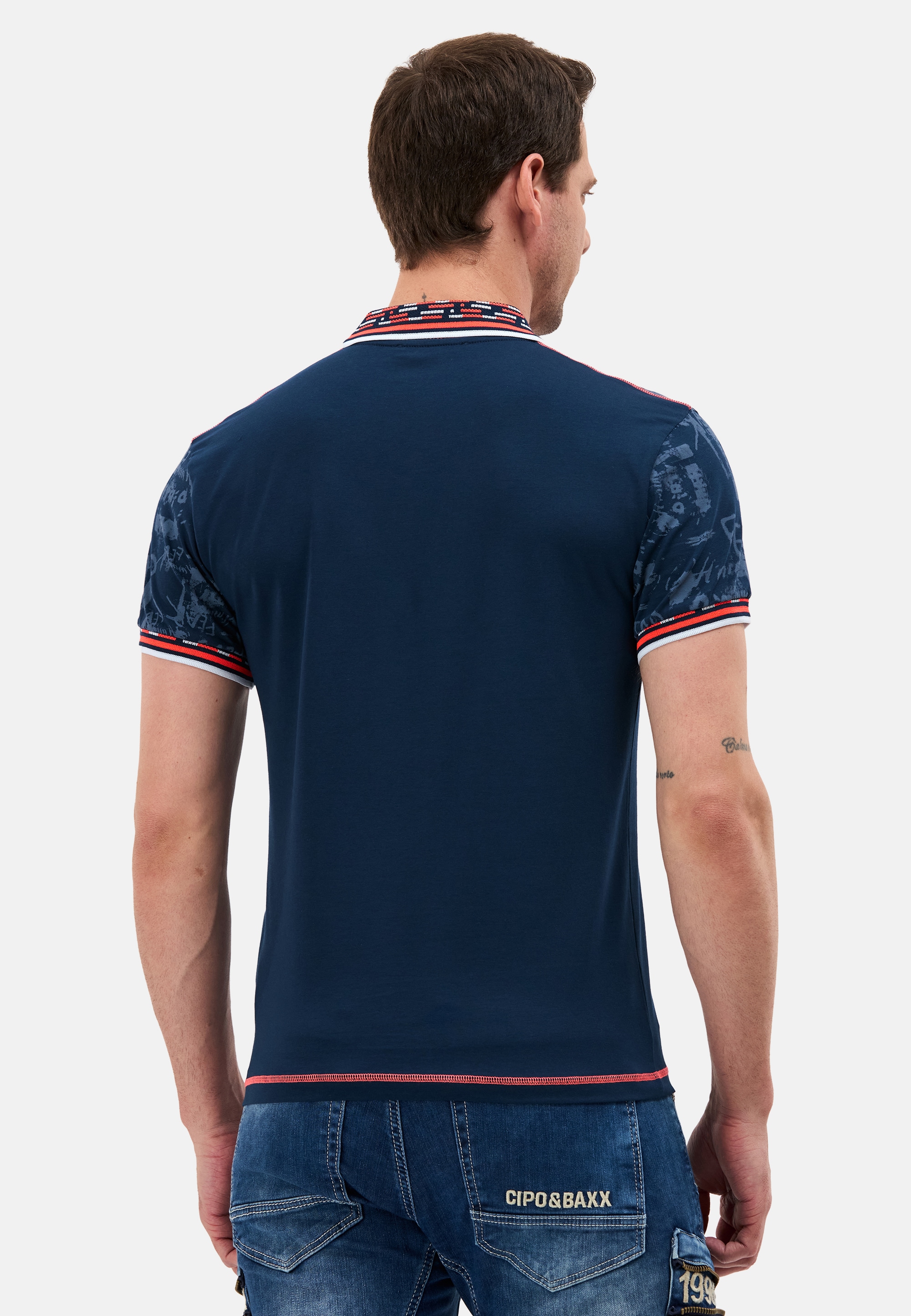 Cipo & Baxx Polo Shirt Navyblue 4XL 6