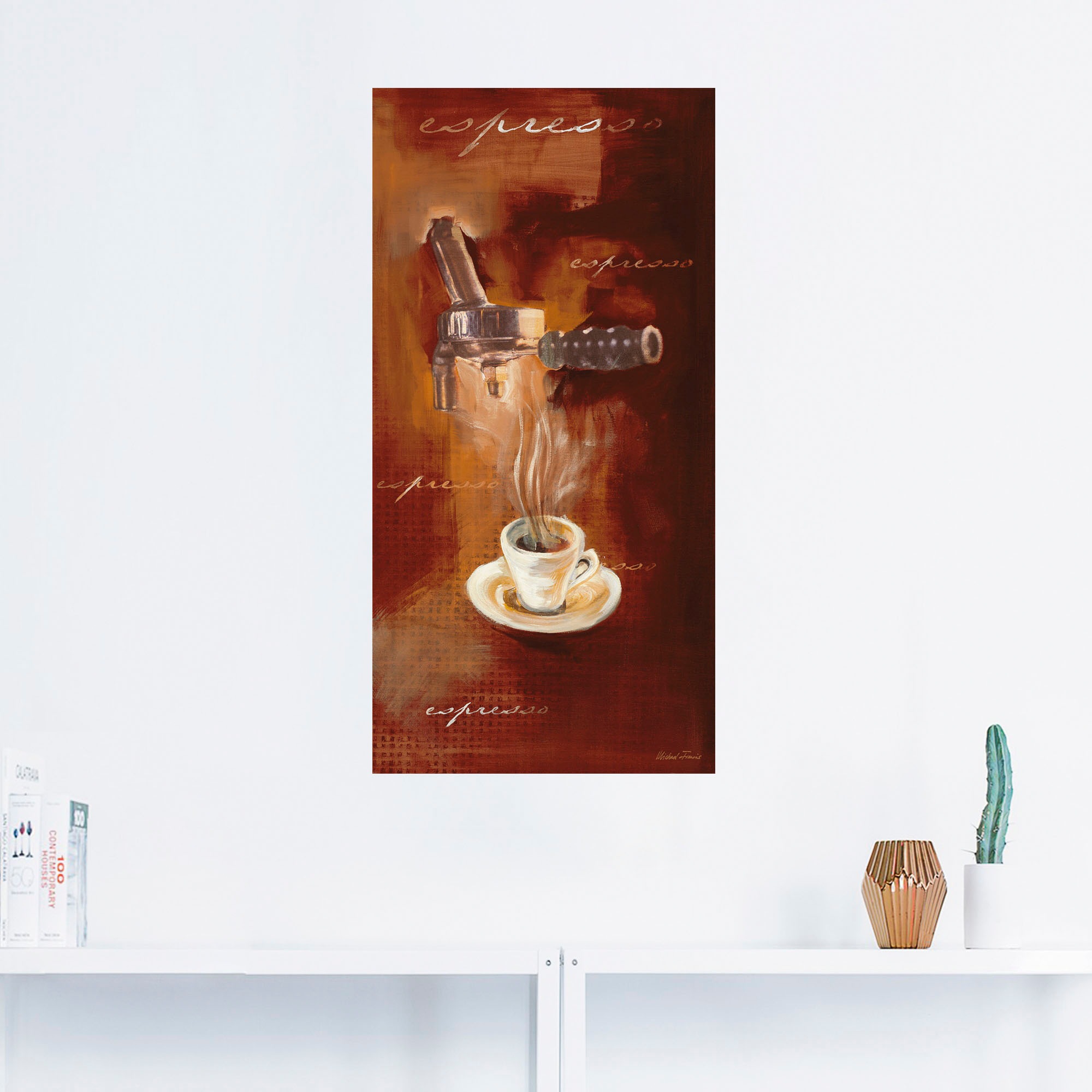 Artland Wandbild "Espresso I", Getränke, (1 St.), als Alubild, Outdoorbild, günstig online kaufen