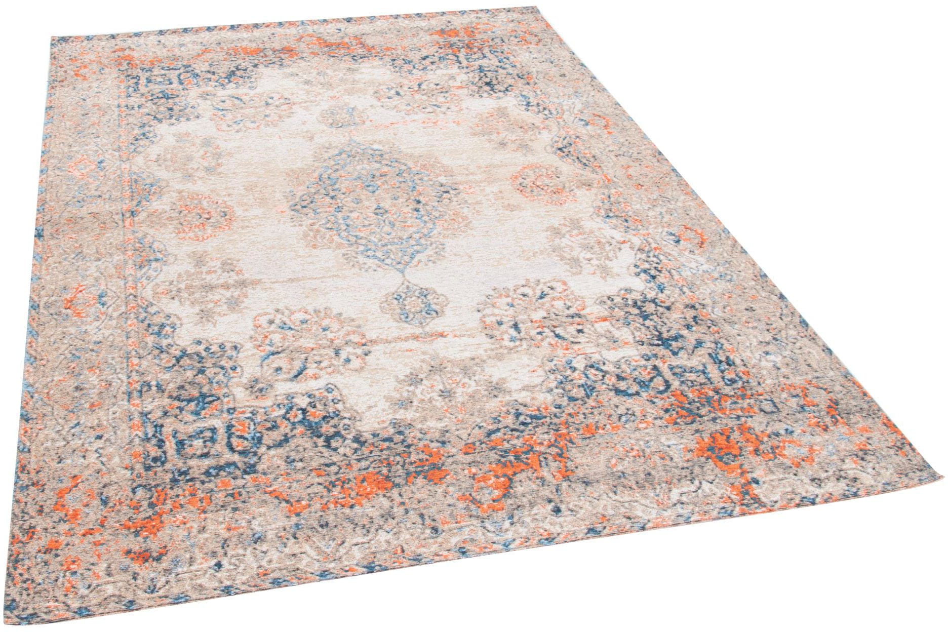 TOM TAILOR HOME Teppich "Funky Orient Kirman" rechteckig 5 mm Höhe Kurzflor, Orient-Optik, Vintage Design, auch als Läufer