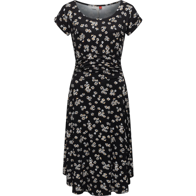 Ragwear Sommerkleid »Ivone«, leichtes Jersey-Kleid mit stylischer Raffung  bestellen | BAUR