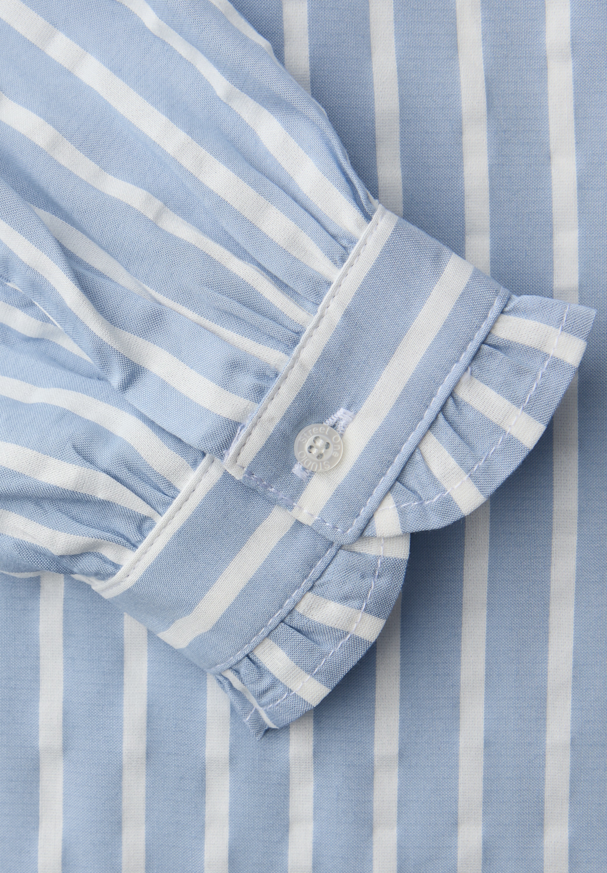 STREET ONE STUDIO Langarmbluse im Seersucker-Style mit Streifen