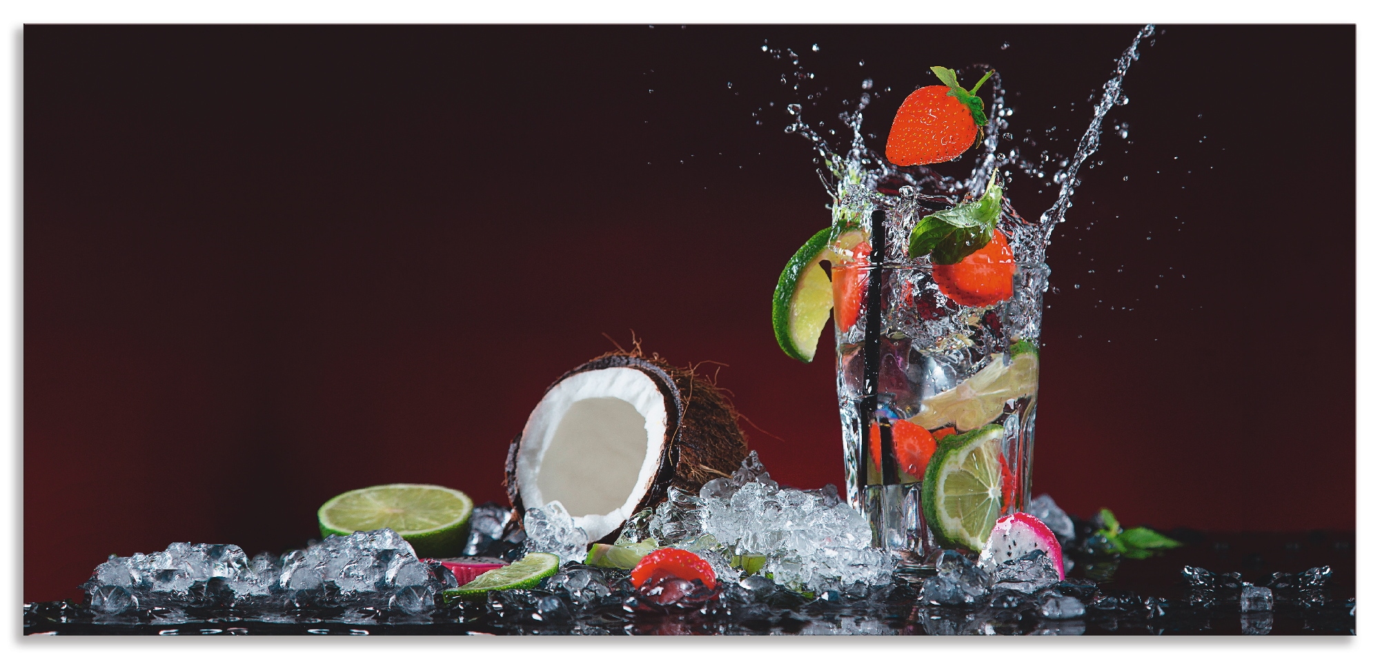 Artland Küchenrückwand "Frischer Fruchtcocktail", (1 tlg.), Alu Spritzschut günstig online kaufen