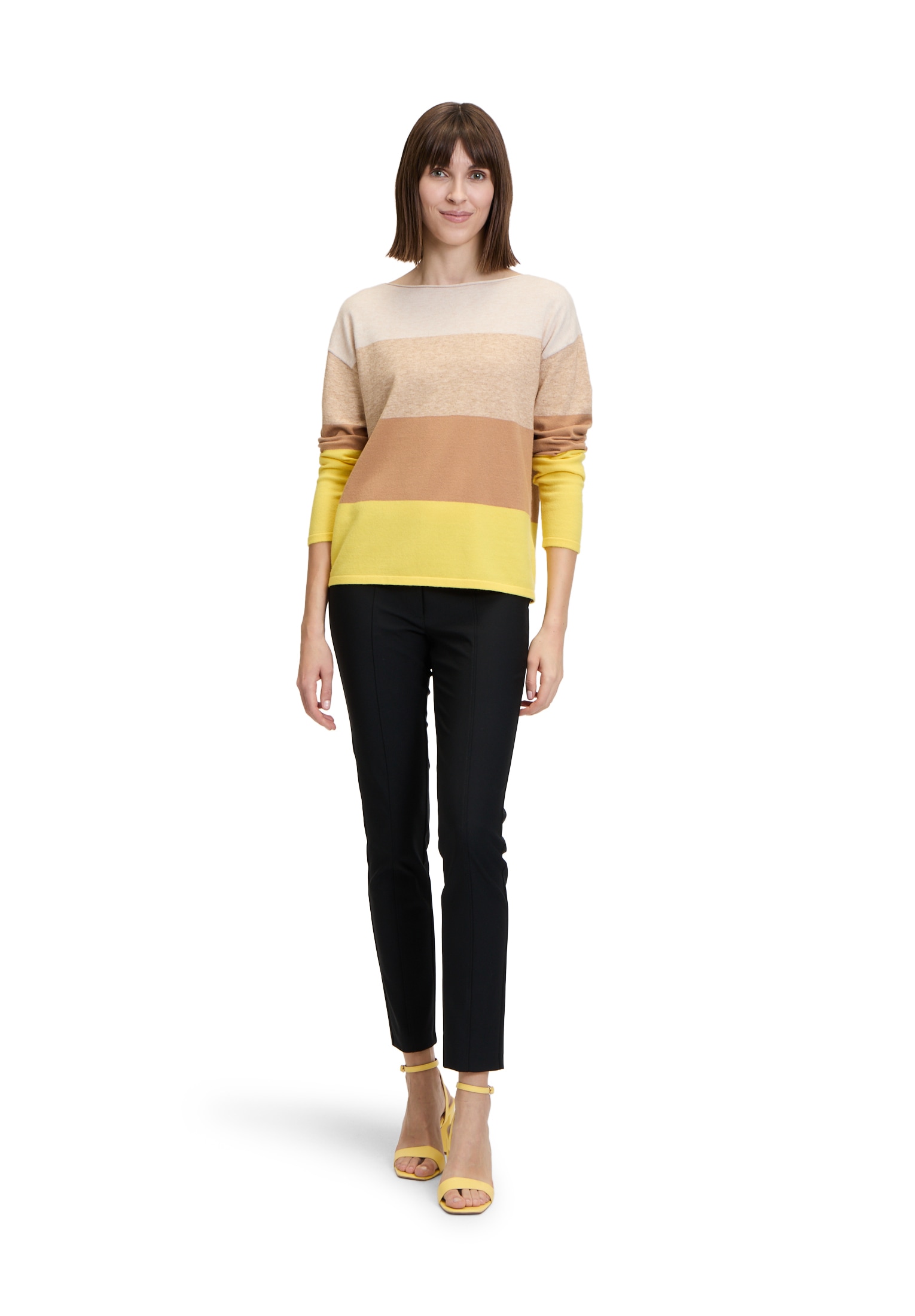 Betty Barclay Strickpullover »Betty Barclay Feinstrickpullover mit Color Blocking«, (1 tlg.), Material
