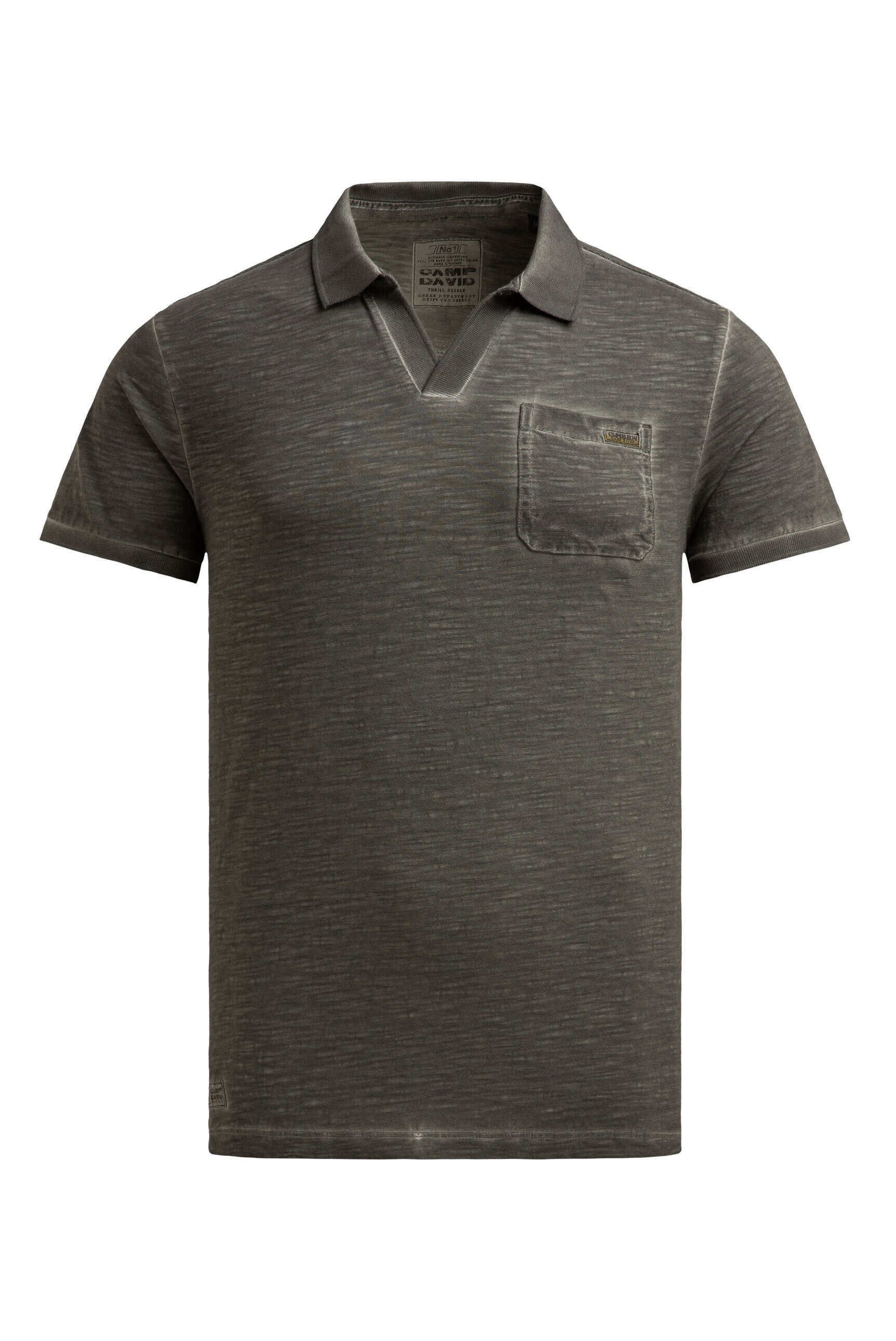 CAMP DAVID Poloshirt mit Seitenschlitze