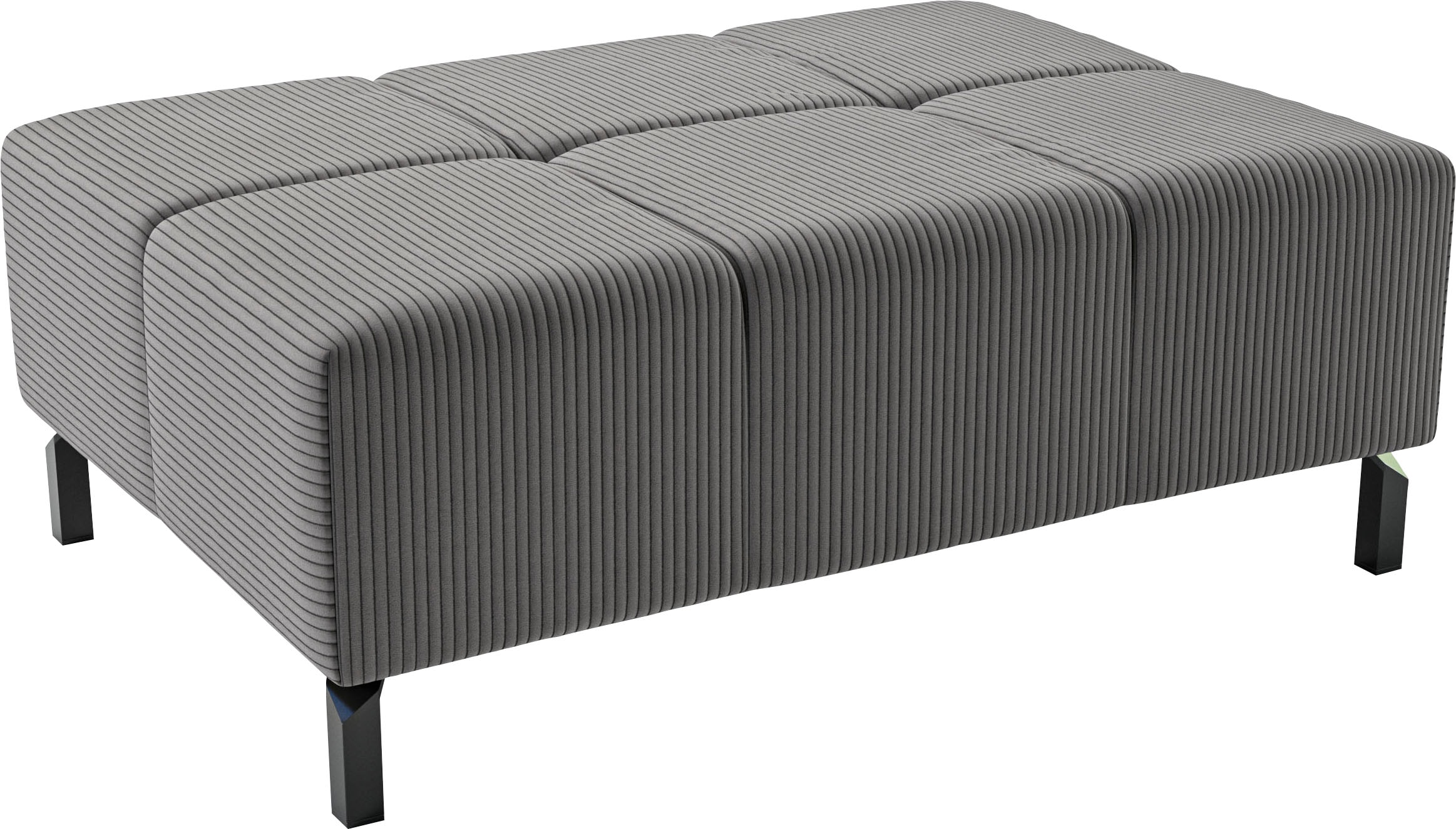 INOSIGN Hockerbank "Ancona New", passend zum Ecksofa, auch in Easy care-Bezug + Cord