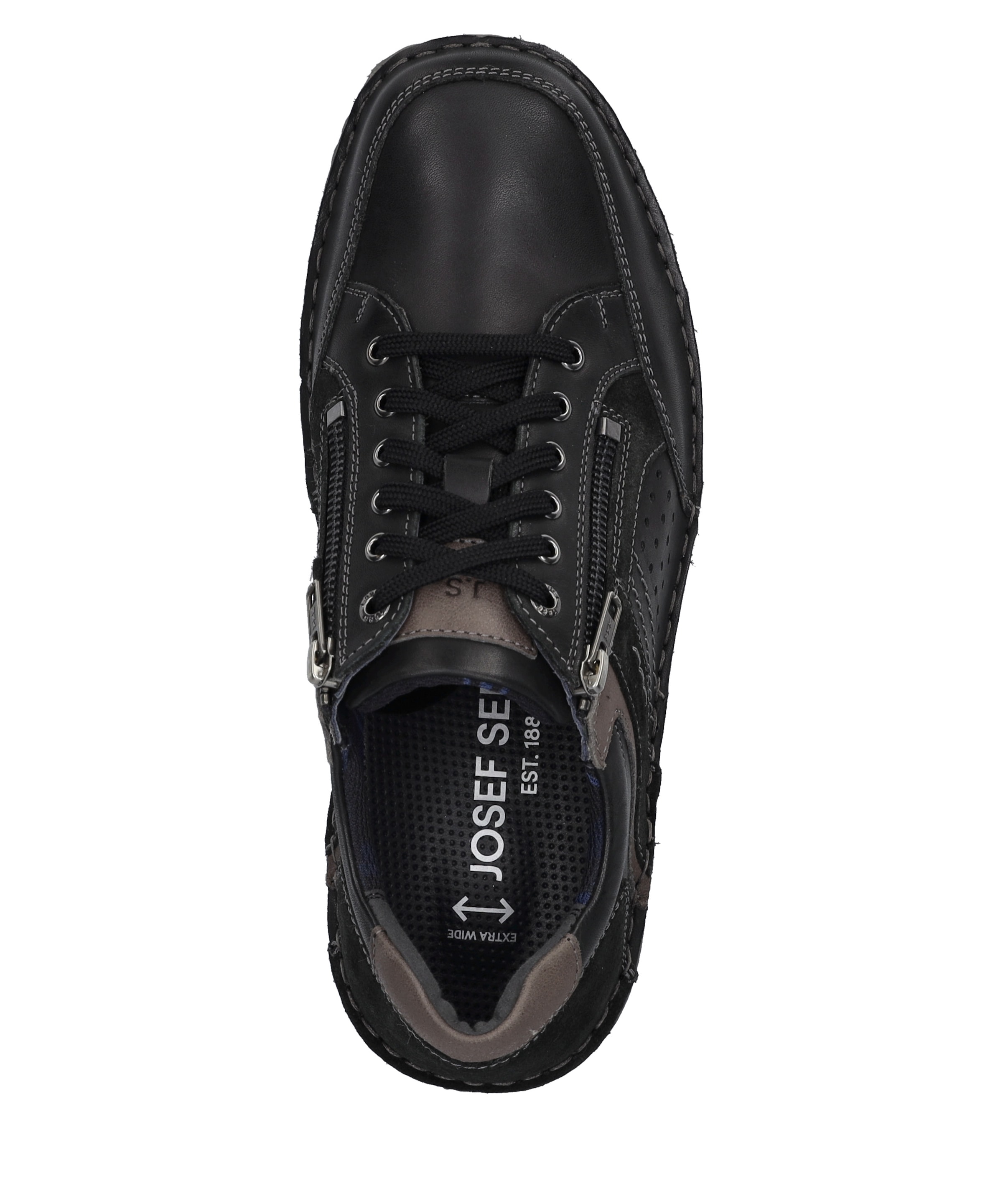 Josef Seibel Schnürschuh »New Anvers 87, schwarz-kombi«