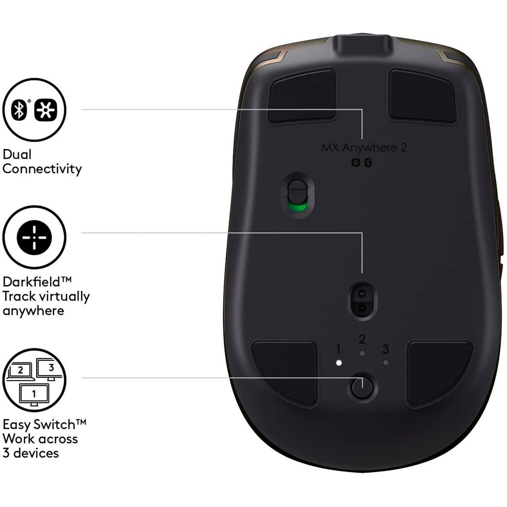 Logitech Maus »MX Anywhere 2 Wireless Mobile Mouse - OEM«