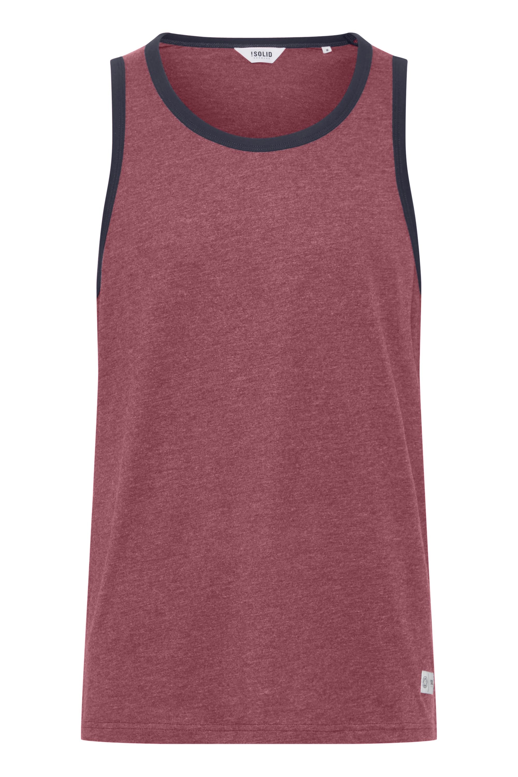 SOLID Herren Longtop "Tanktop SDMalino", rot, Gr. XL, Obermaterial: 60% Baumwolle CO. 40% Polyester PES., Tops