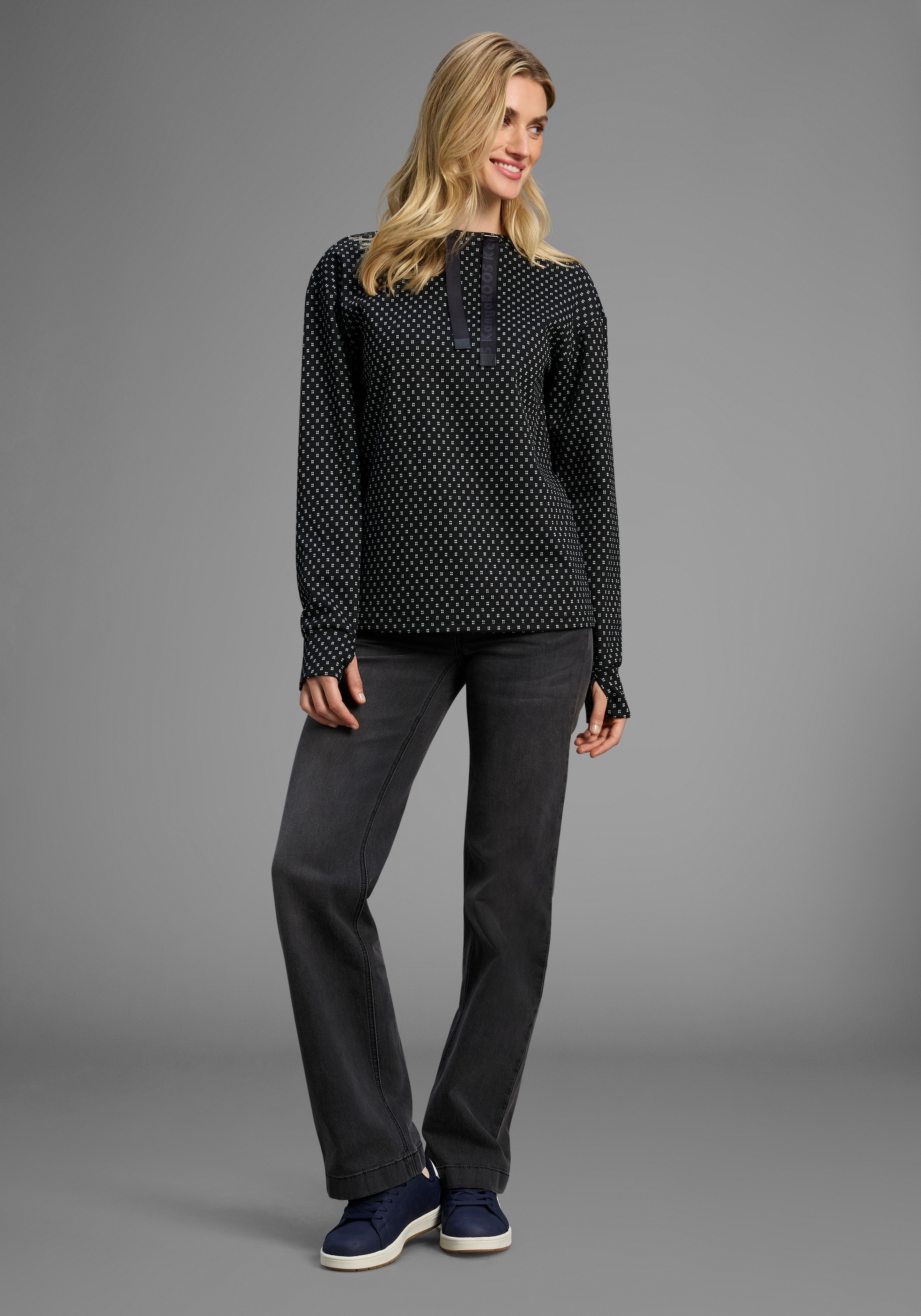 KangaROOS Sweatshirt, in strukturiertem Material mit Turtleneck