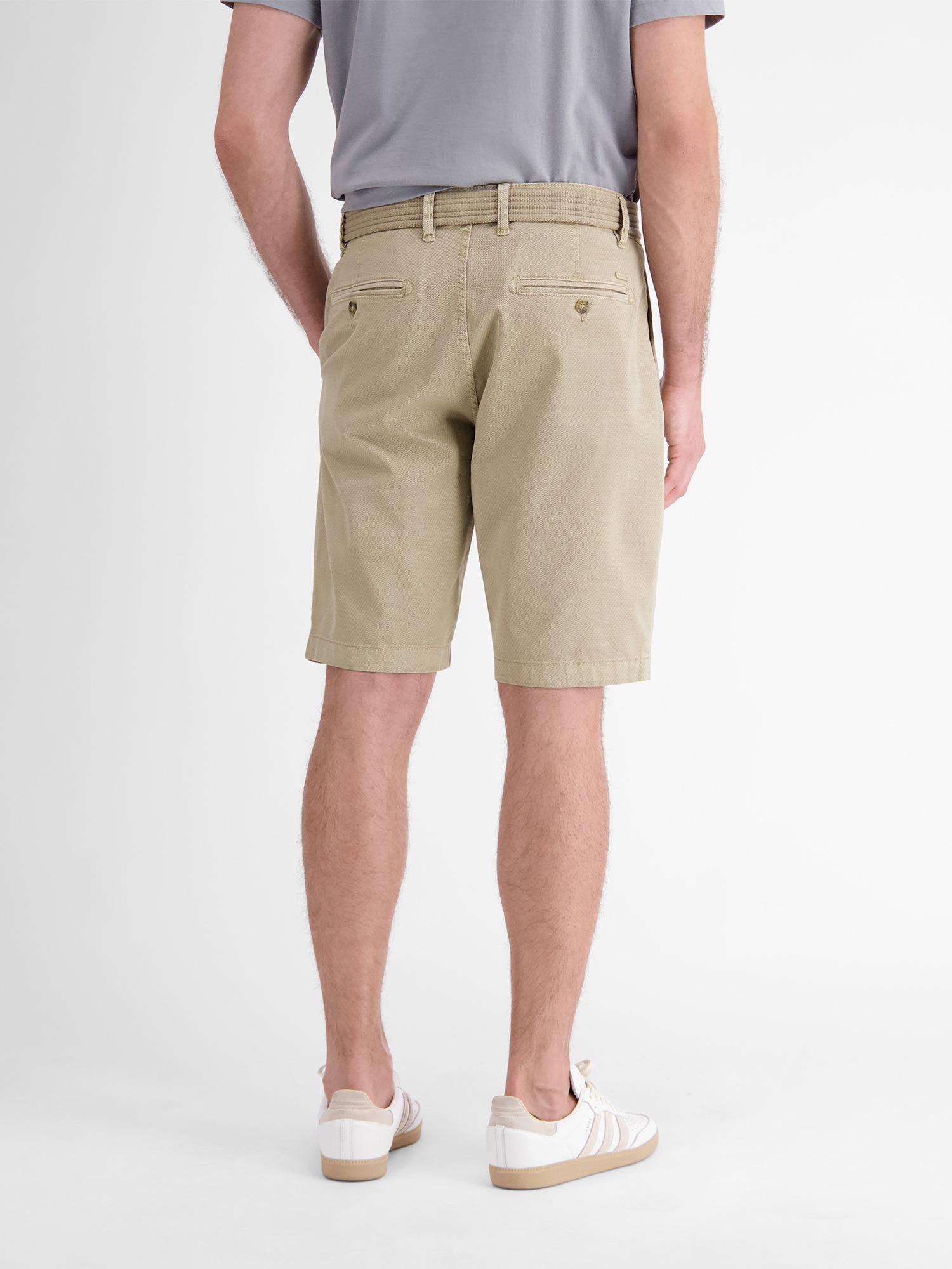 LERROS Bermudas »LERROS Chino-Bermuda mit Gürtel«, (Set)