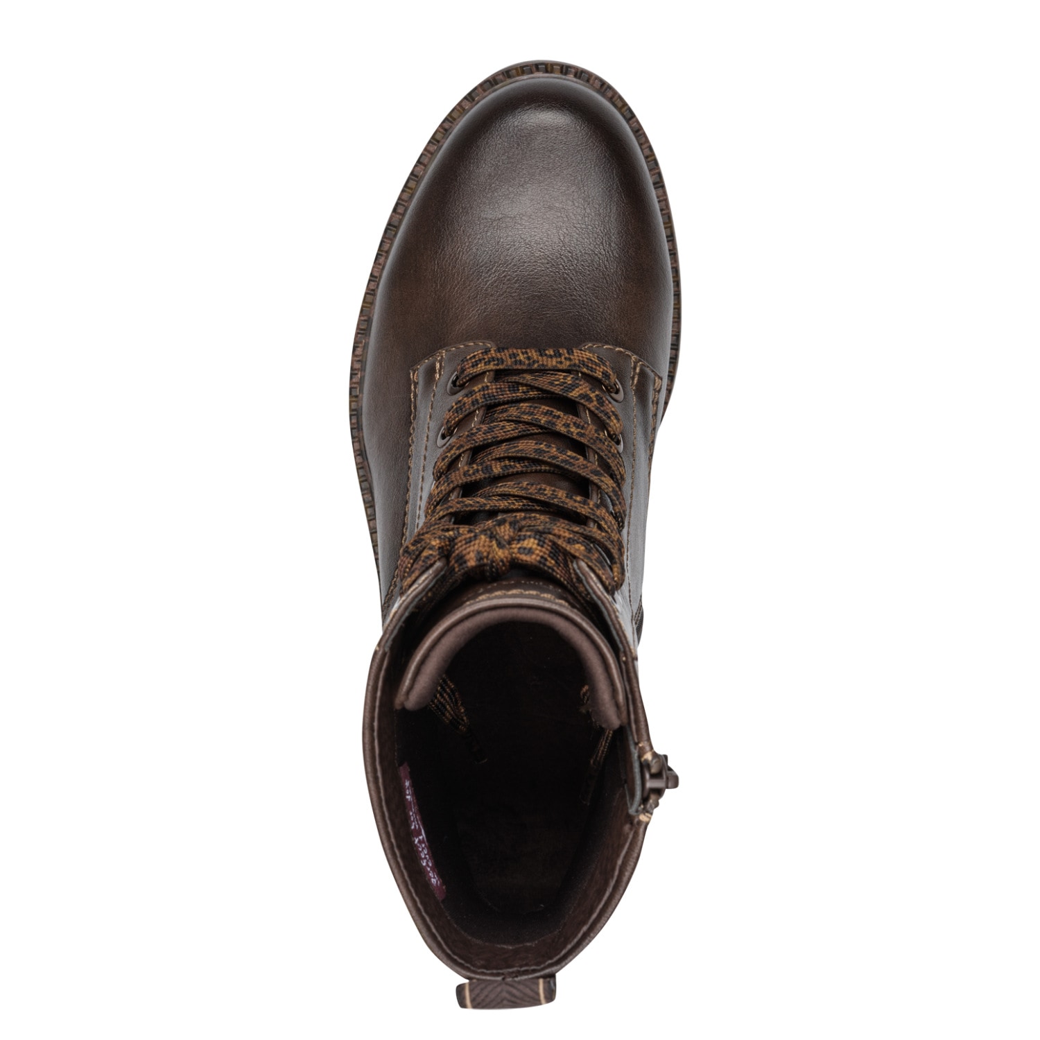 Tamaris Schnürstiefelette  Blockabsatz, Boots mit Schnürsenkeln im Animal-Look