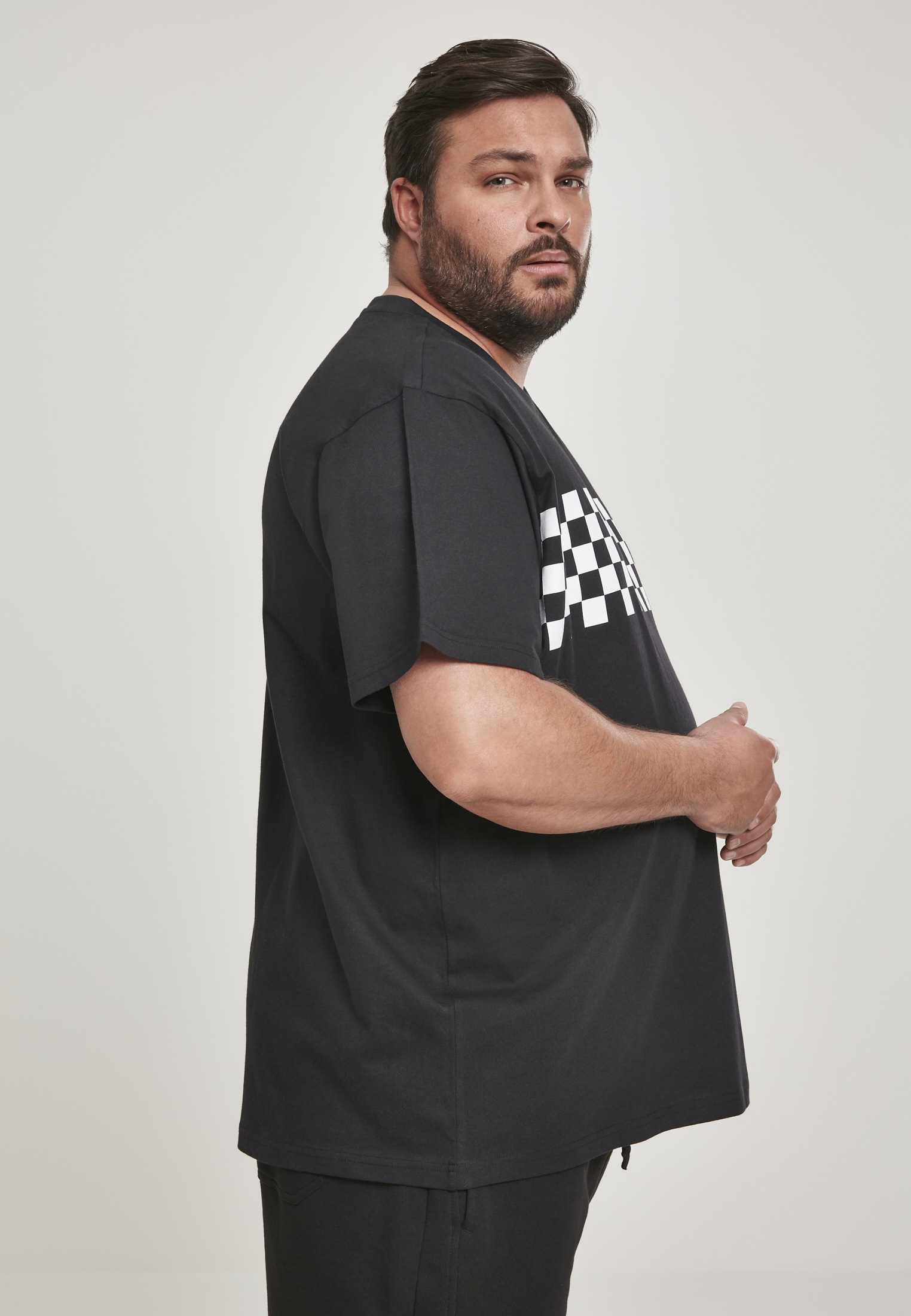 URBAN CLASSICS T-Shirt »Urban Classics T-Shirt Check Panel Tee«, (1 tlg.)