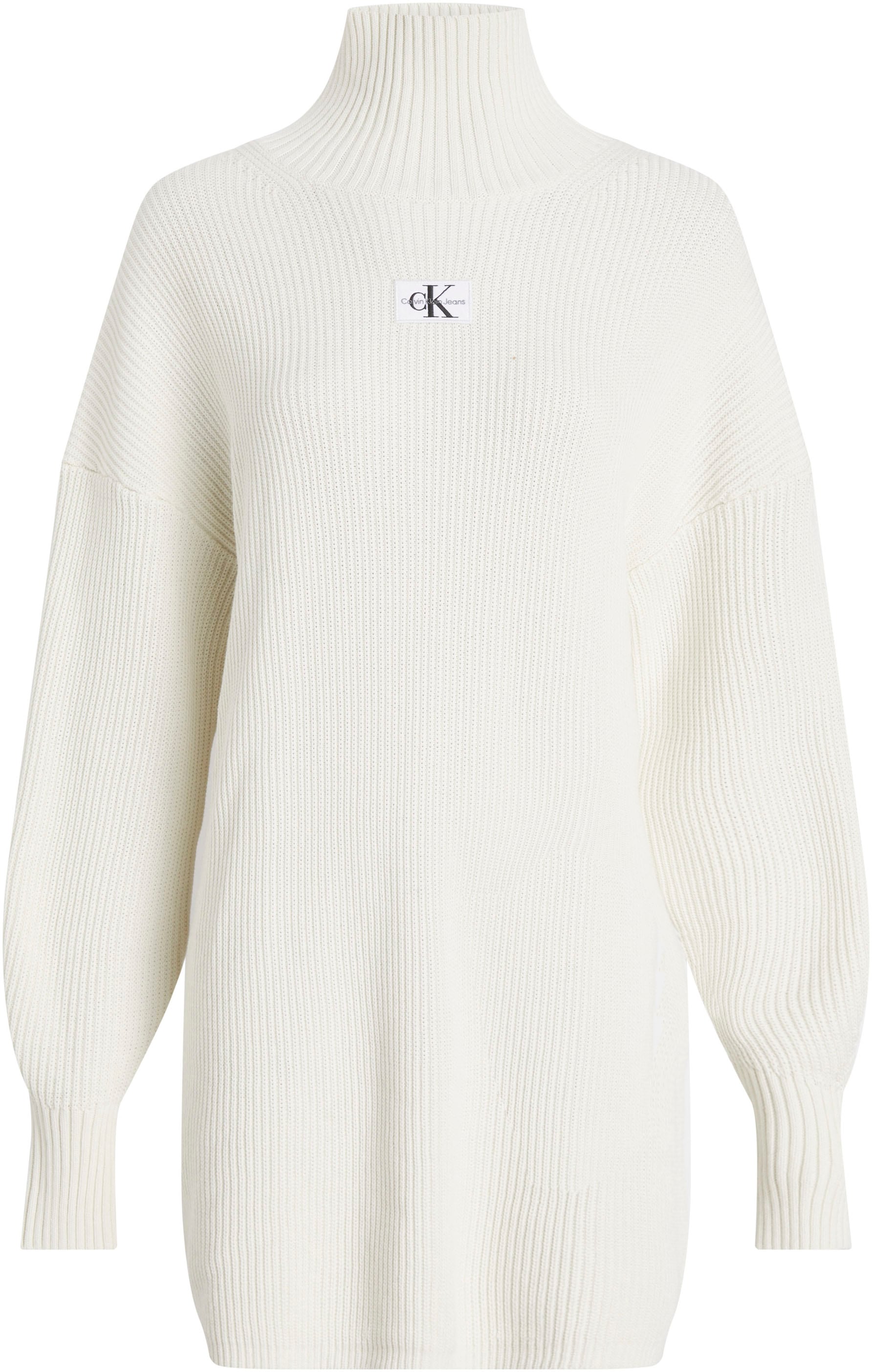 Calvin Klein Jeans Sweatkleid »WOVEN LABEL LOOSE SWEATER DRESS« für  bestellen | BAUR | Sweatkleider