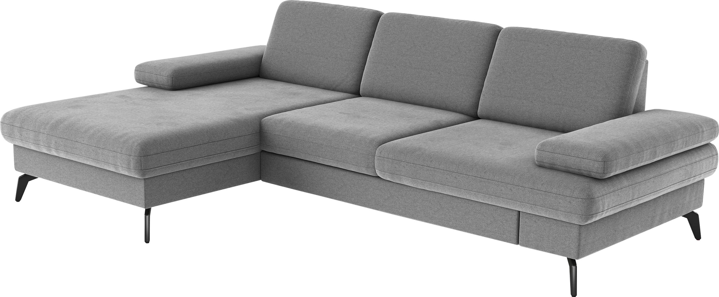 sit&more Ecksofa »Morris L-Form, inkl. Sitztiefenverstellung«, wahlweise mit Armteilverstellung, Bettfunktion & Bettkasten