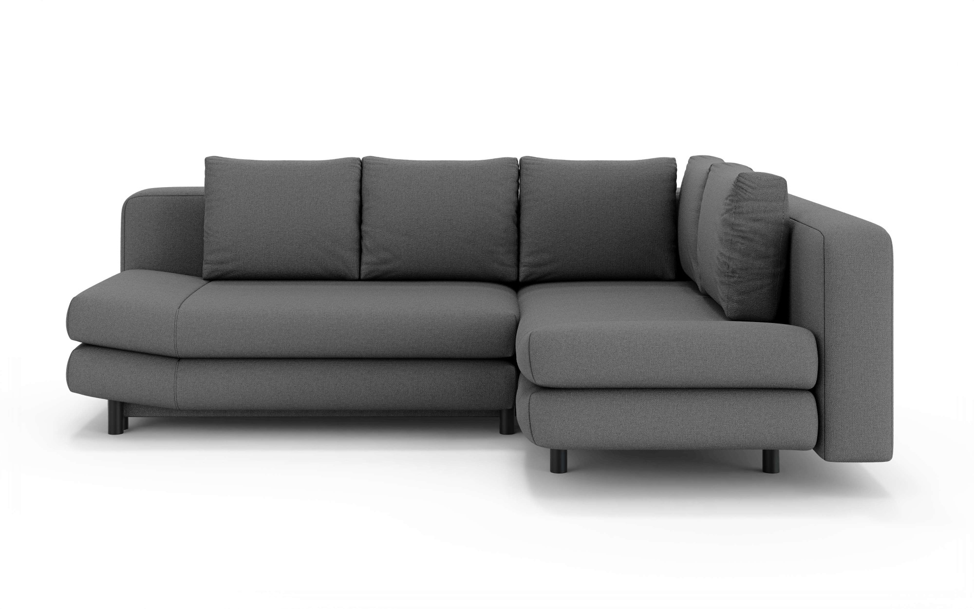 Home affaire Ecksofa »LENNARA Schlafsofa mit Bettkasten, Maße B/T/H: 234/179/85 cm«, L-Form mit Ottomane rechts/links, mit Wellenunterfederung