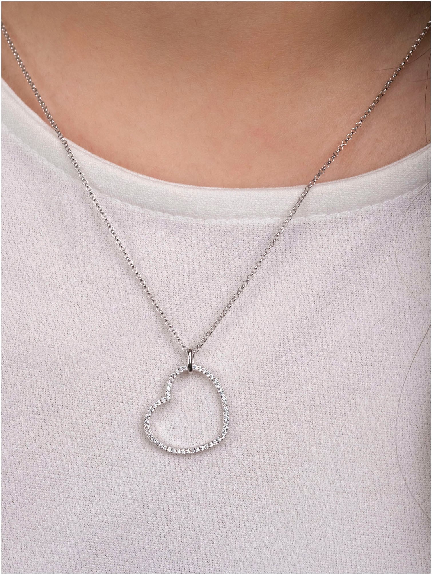 Engelsrufer Kette mit Anhänger »Herz« Made in Germany - mit Zirkonia (synth.)