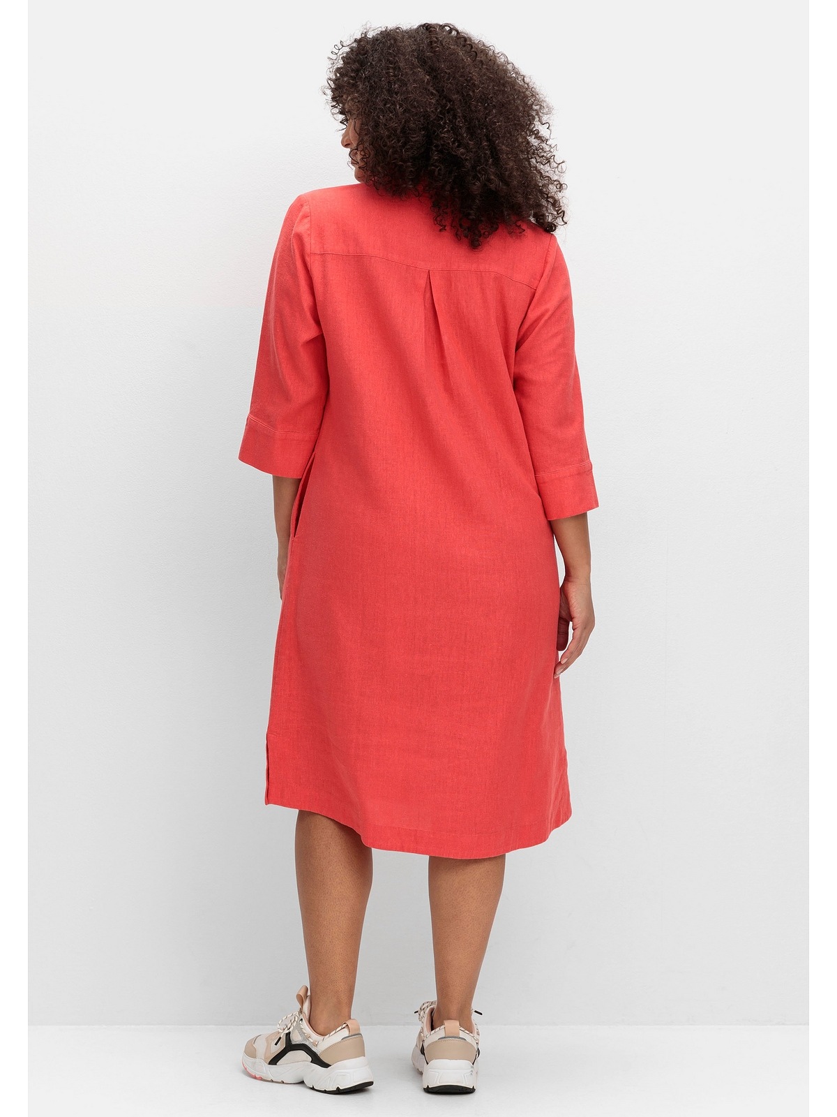 Sheego Blusenkleid »Große Größen«, aus Leinen-Viskose-Mix