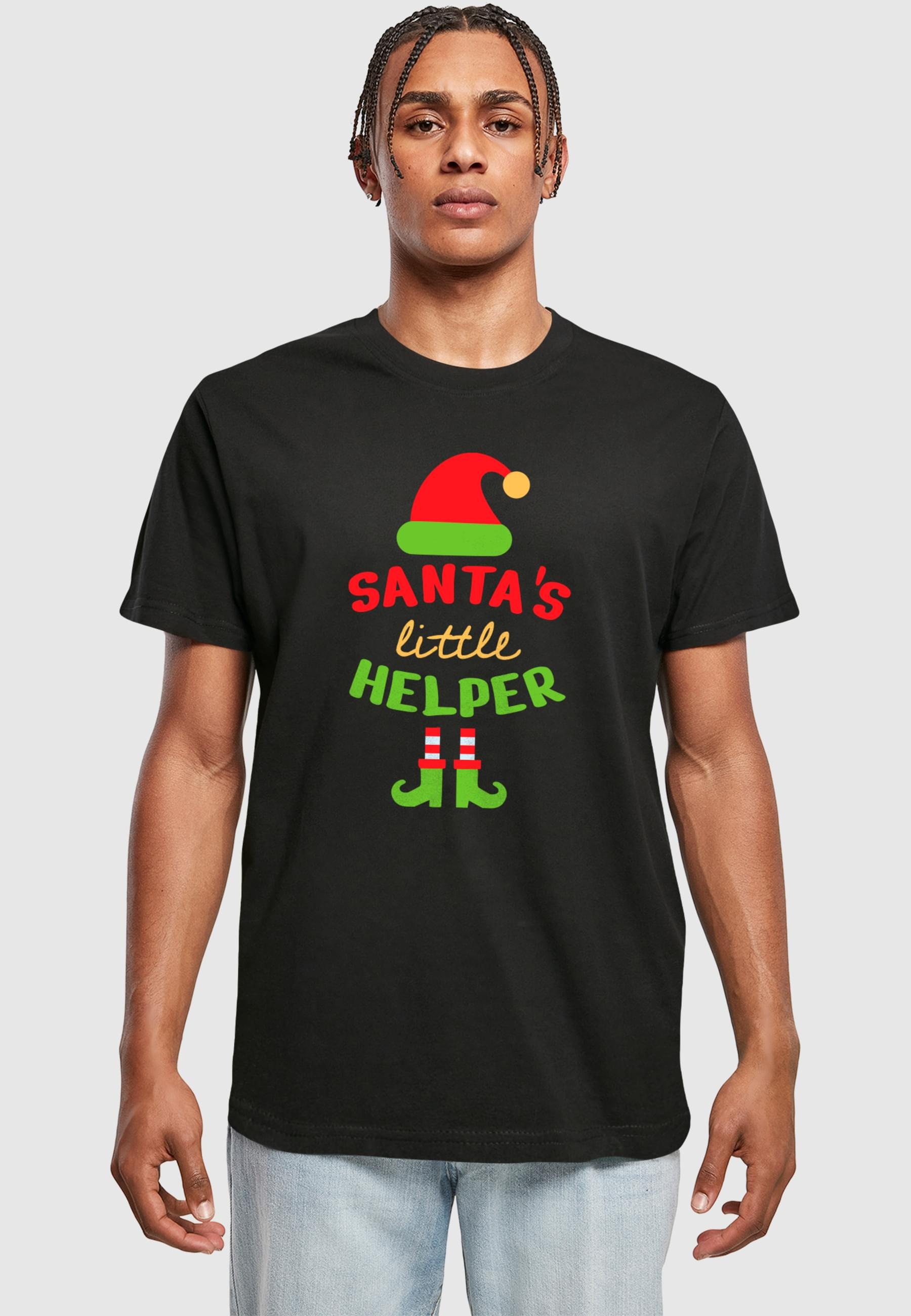 Thumbnail - Merchcode T-Shirt "Merchcode Christmas Santa´s Little Helper Tee" 1 Stk.