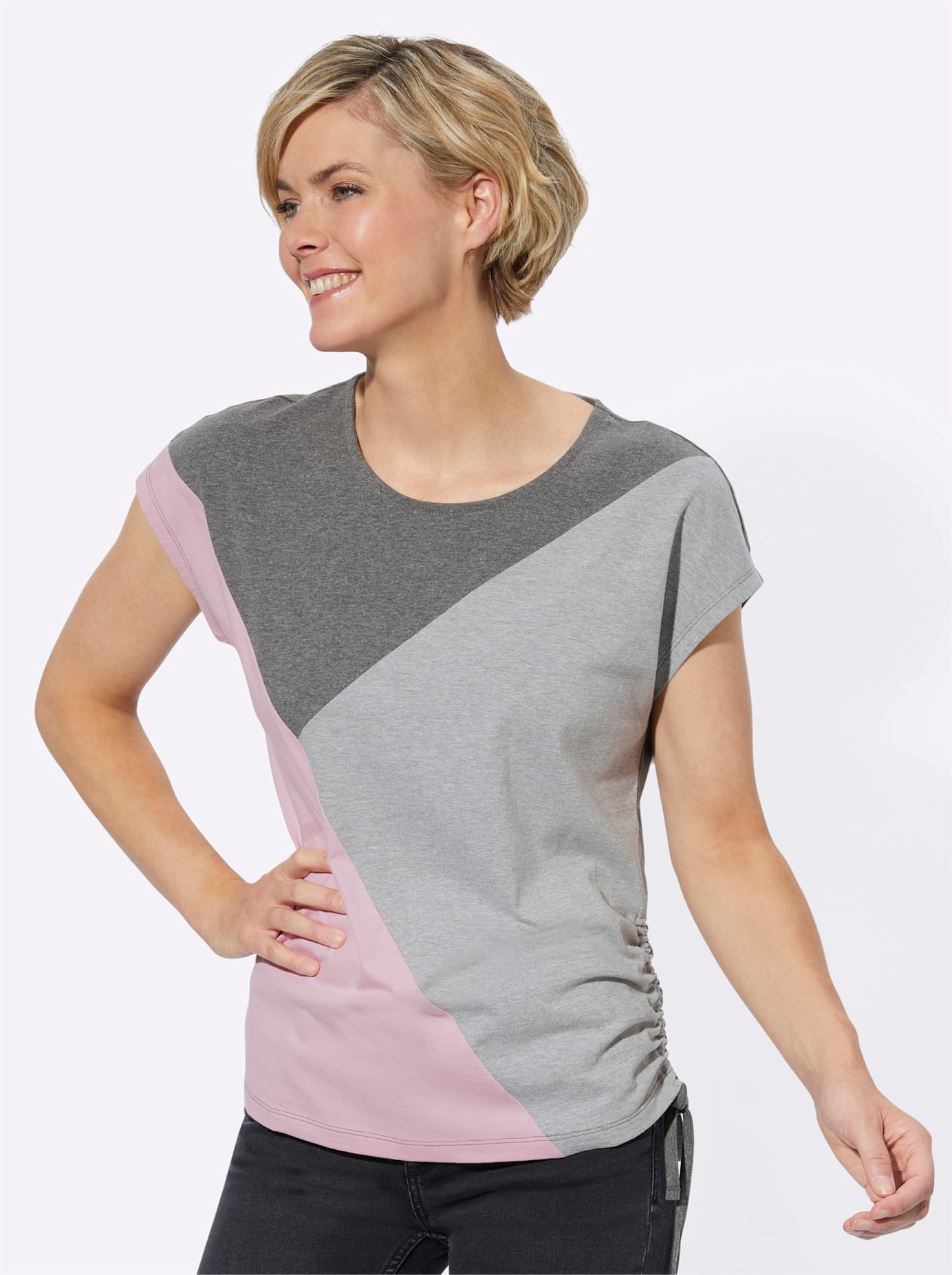 Casual Looks Rundhalsshirt "Shirt" 1 Stk. tlg. günstig online kaufen