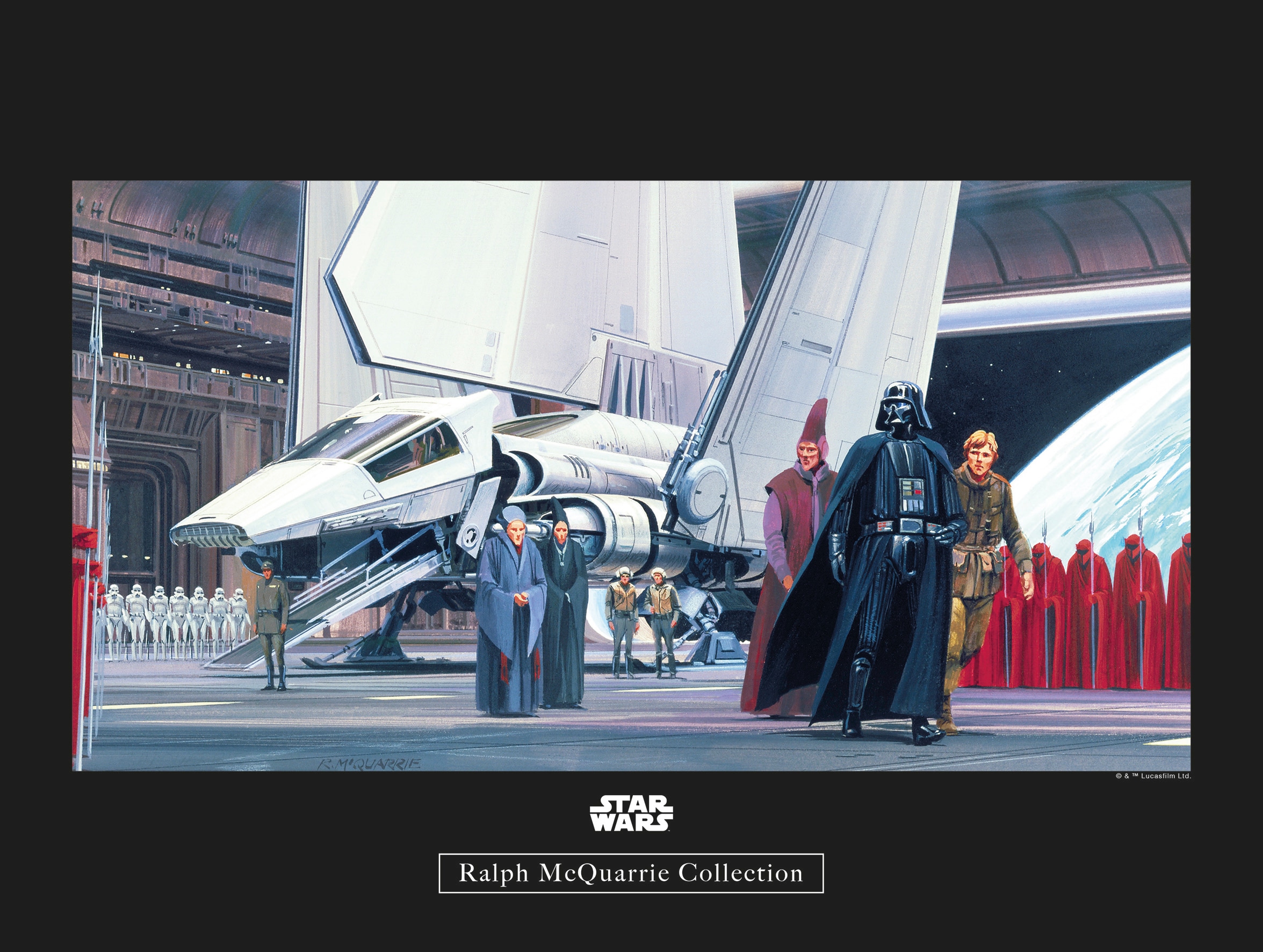 Komar Poster »Star Wars Classic RMQ Death Star Shuttle Dock«, Star Wars, (1 St.), Kinderzimmer, Schlafzimmer, Wohnzimmer