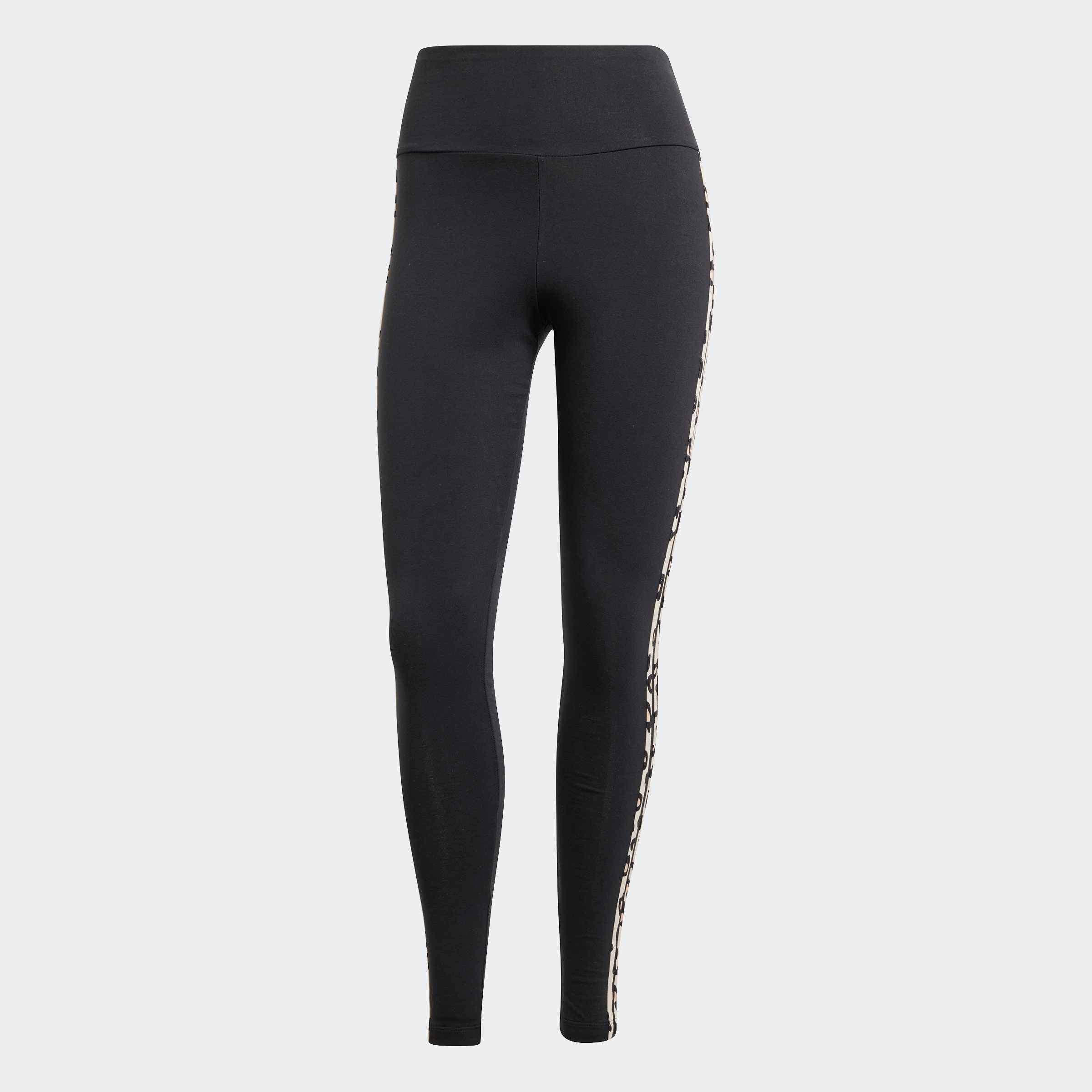 Adidas originals trefoil logo print legging in black best sale