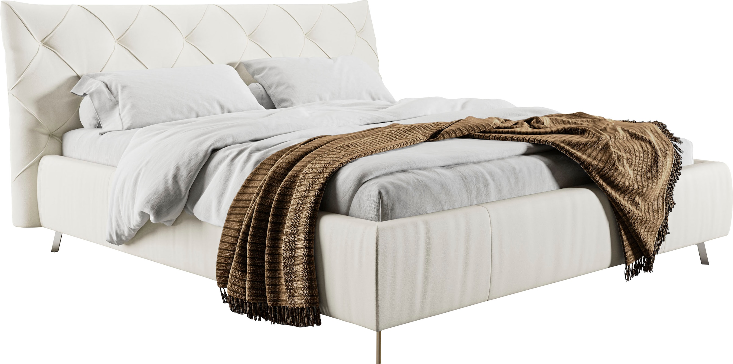 PLACES OF STYLE Polsterbett "Elloree in 4 Breiten bis 200cm, auch in Leder" günstig online kaufen