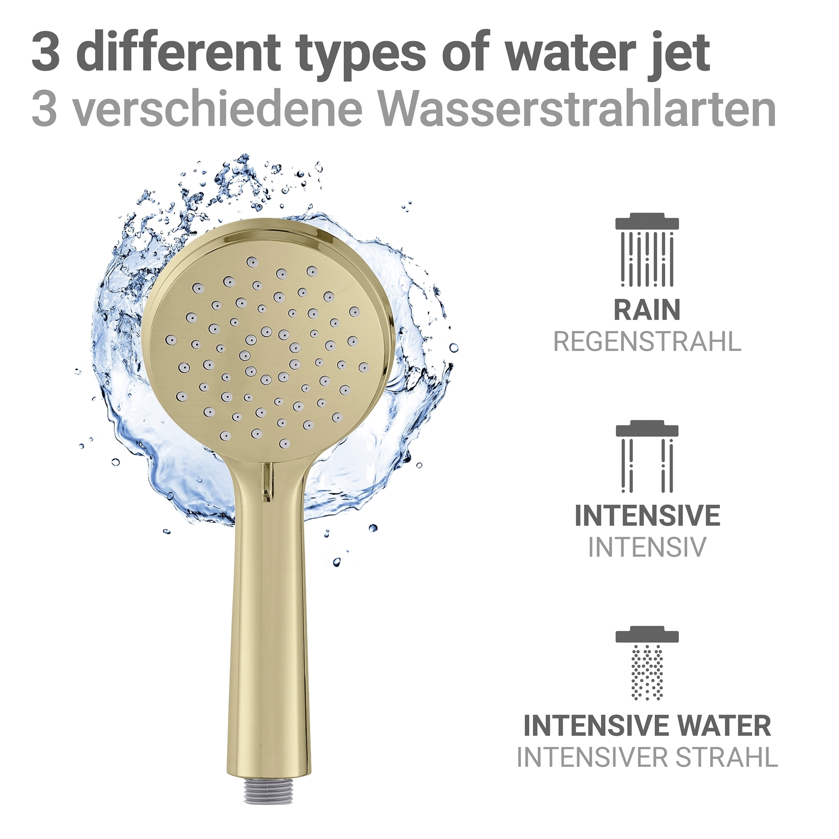 WENKO Duschsystem »Young Line« Komplett-Set, 7 Stk. tlg.