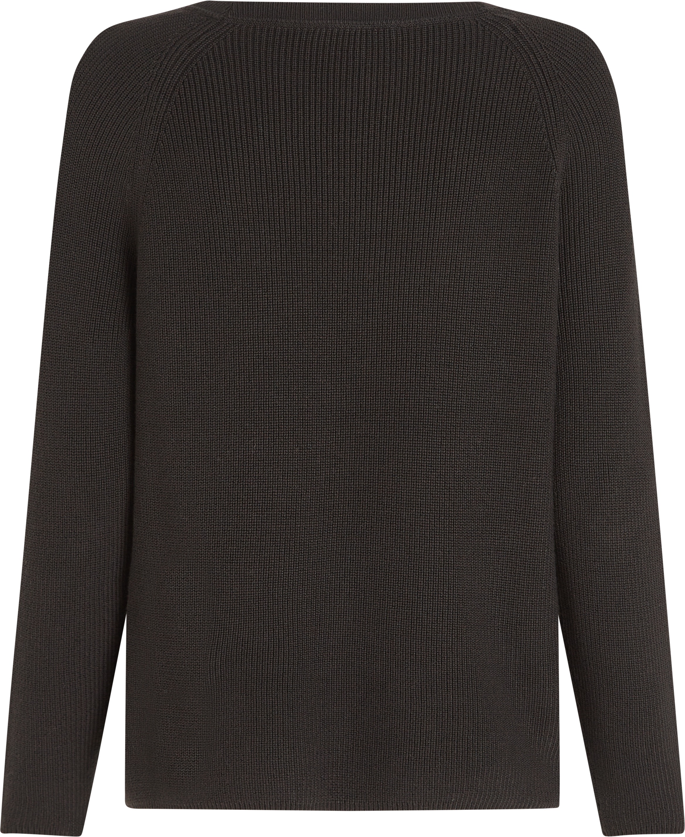 Tommy Hilfiger Strickpullover »CO CARDI FINE GG LS BOAT-NK SWT«, mit Raglanärmel, Logostickerei