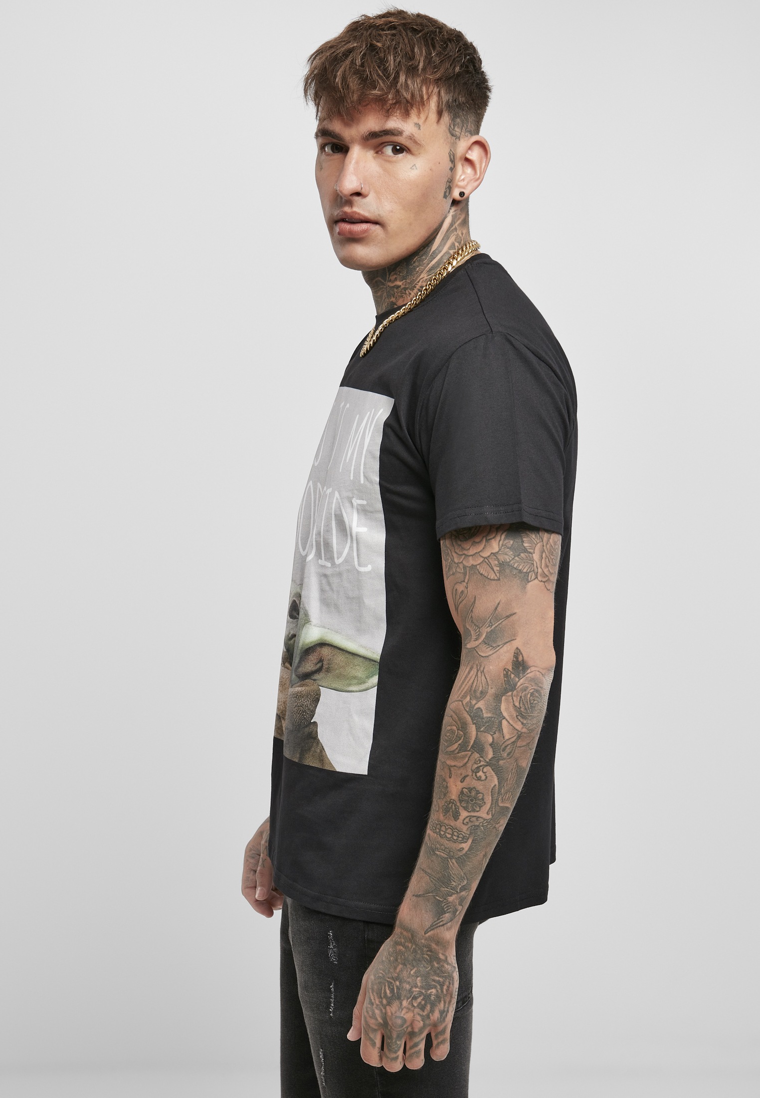 Merchcode T-Shirt »Herren Baby Yoda Good Side Tee« (1 tlg.)