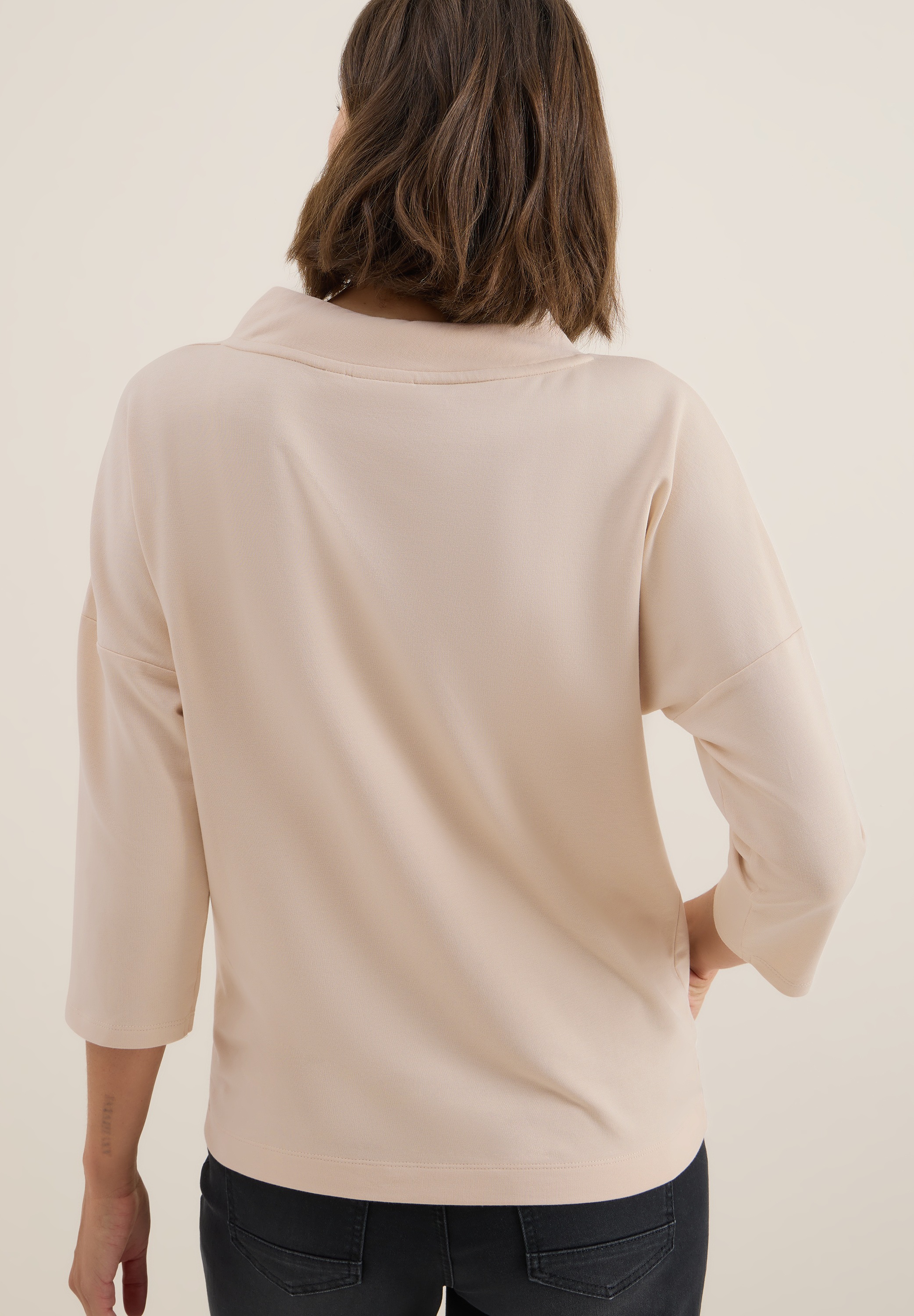 Cecil 3/4-Arm-Shirt, mit Knopfdetail