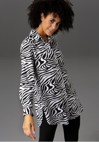 Aniston CASUAL Ilgi marškiniai im Zebra-Steifen-Look