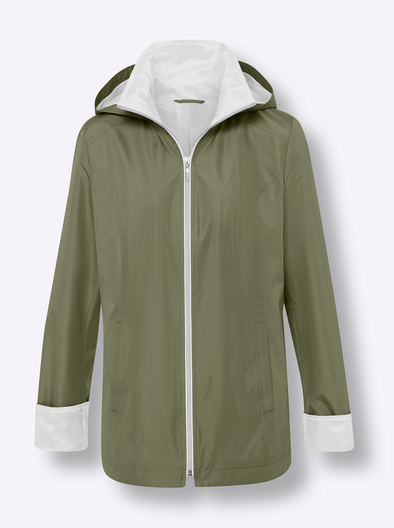 Thumbnail - Classic Basics Langjacke, mit Kapuze