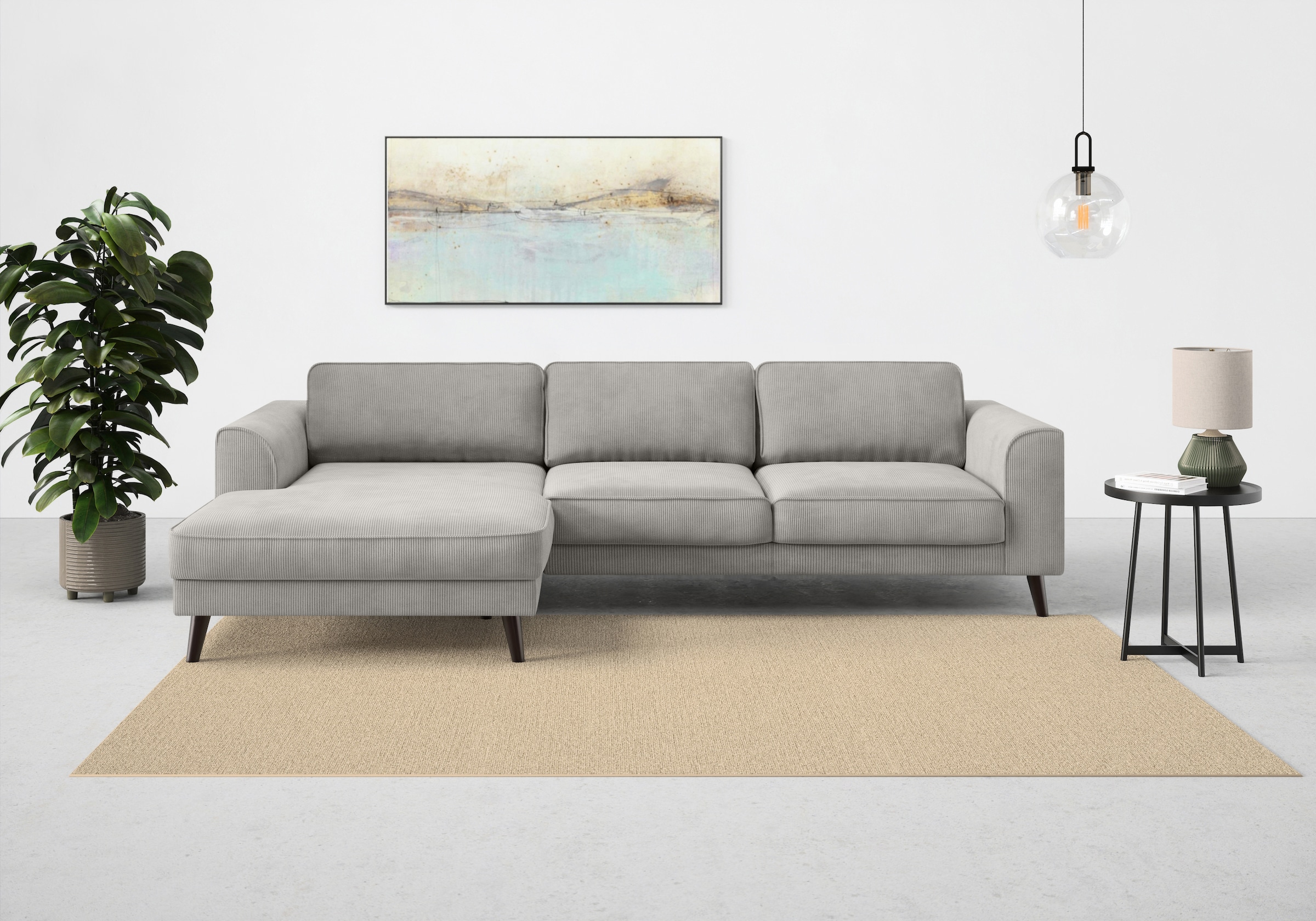 TRENDMANUFAKTUR Ecksofa »Lumber Jack, elegantes Designsofa, L-Form«, wahlweise mit...