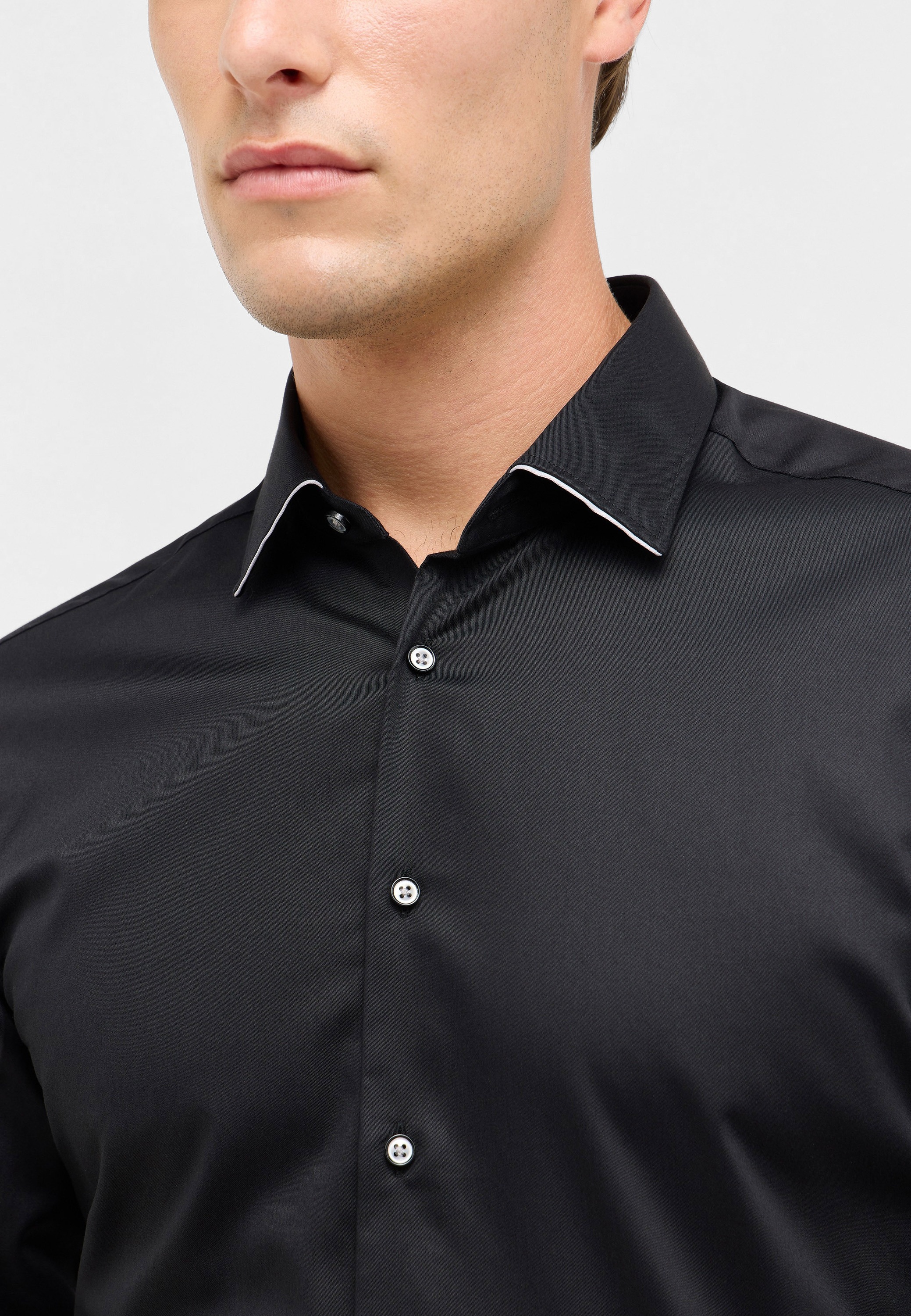 Thumbnail - Eterna Langarmhemd "SLIM FIT" NON IRON (bügelfrei)