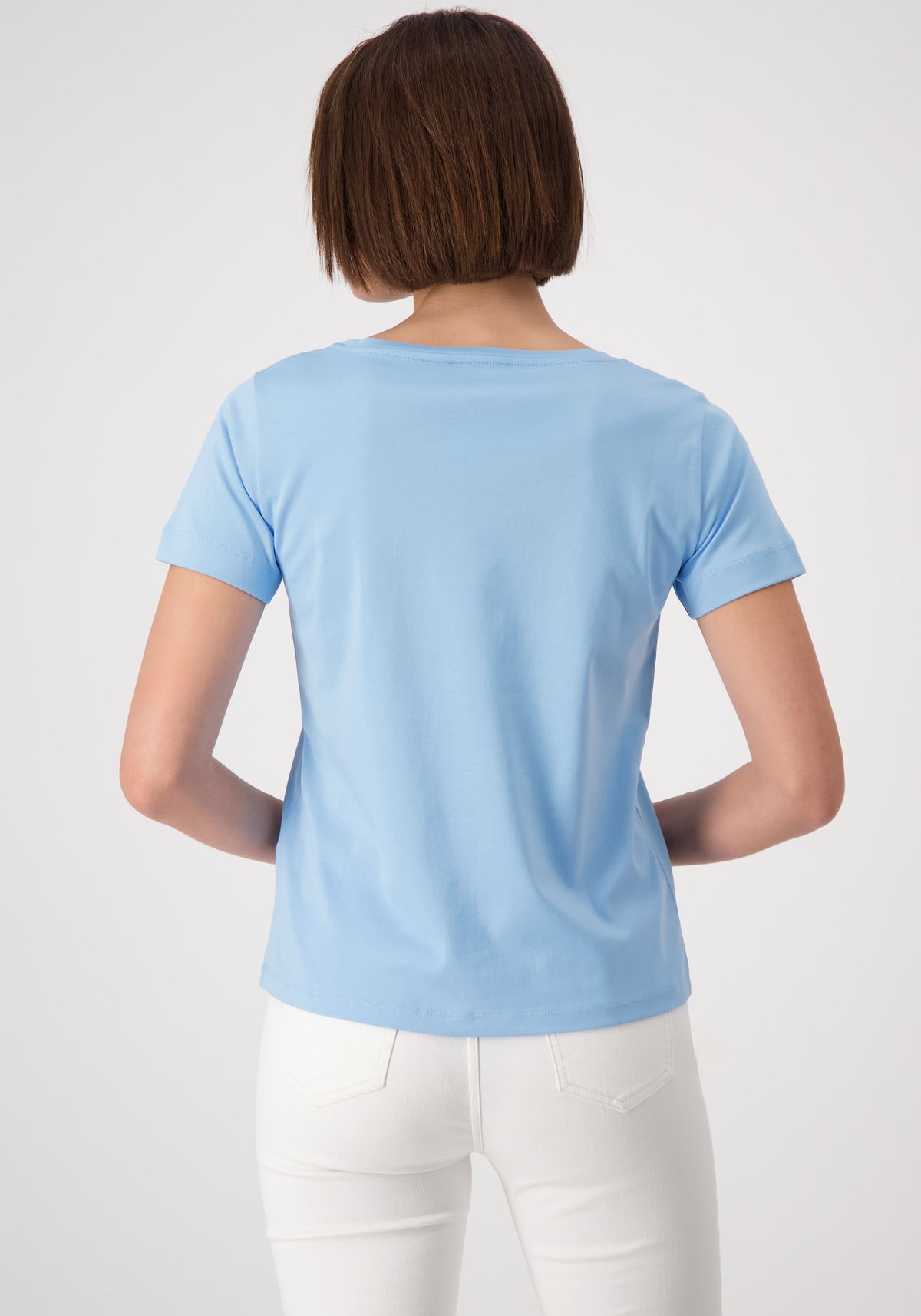 Monari Rundhalsshirt mit Glitzernieten