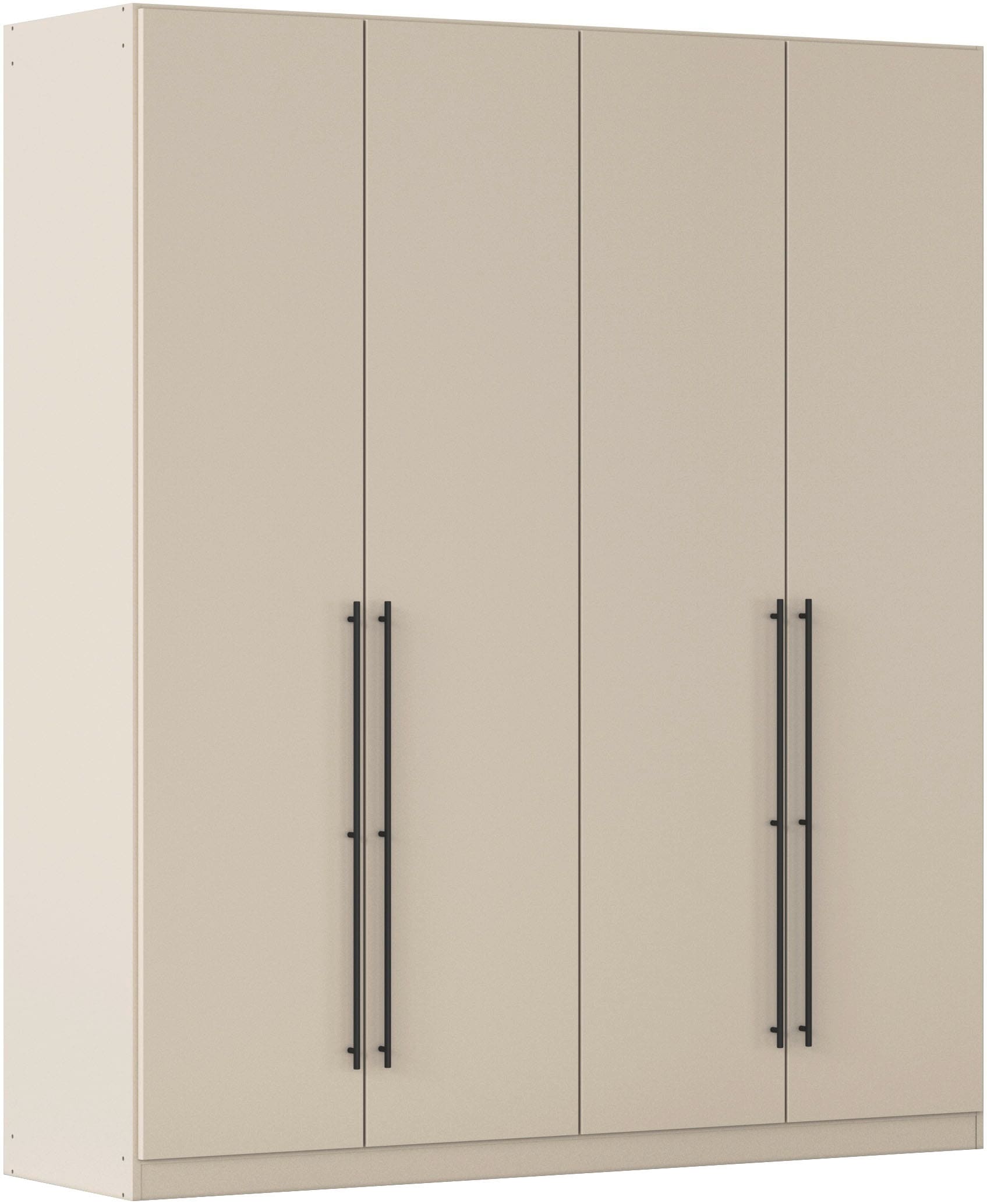OTTO home Kleiderschrank "Mehrzweckschrank Aktenschrank Möbel Mietswohnung Schlafzimmer AVOLA" 3 verschiedene Ausstattungen BASIC/CLASSIC/PREMIUM (inkl. SOFT-CLOSE), mit hochwertigen Stangengriffen in Schwarz aus Metall MADE IN GERMANY