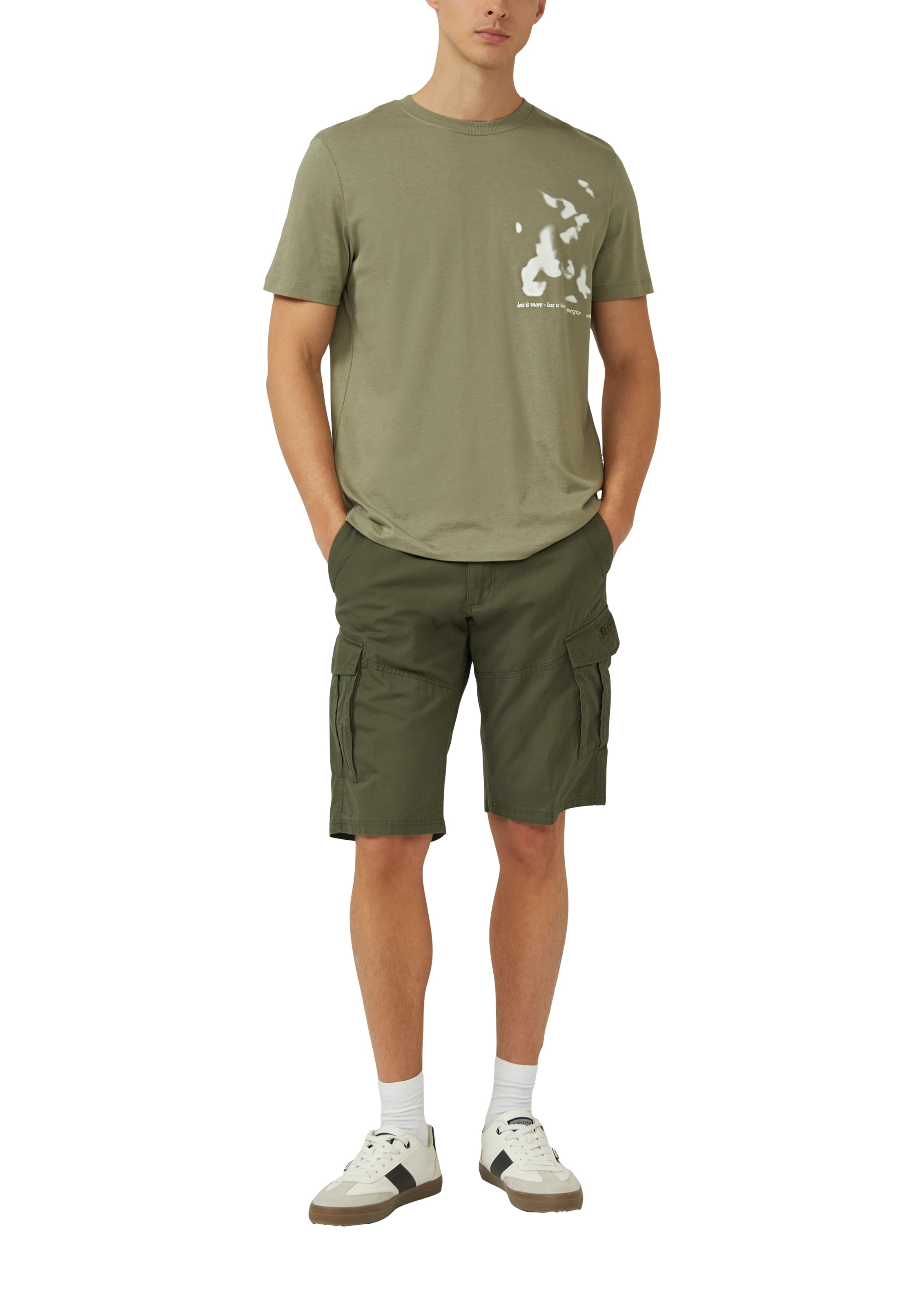 s.Oliver Cargobermudas Ziernaht, Schmuck-Detail günstig online kaufen