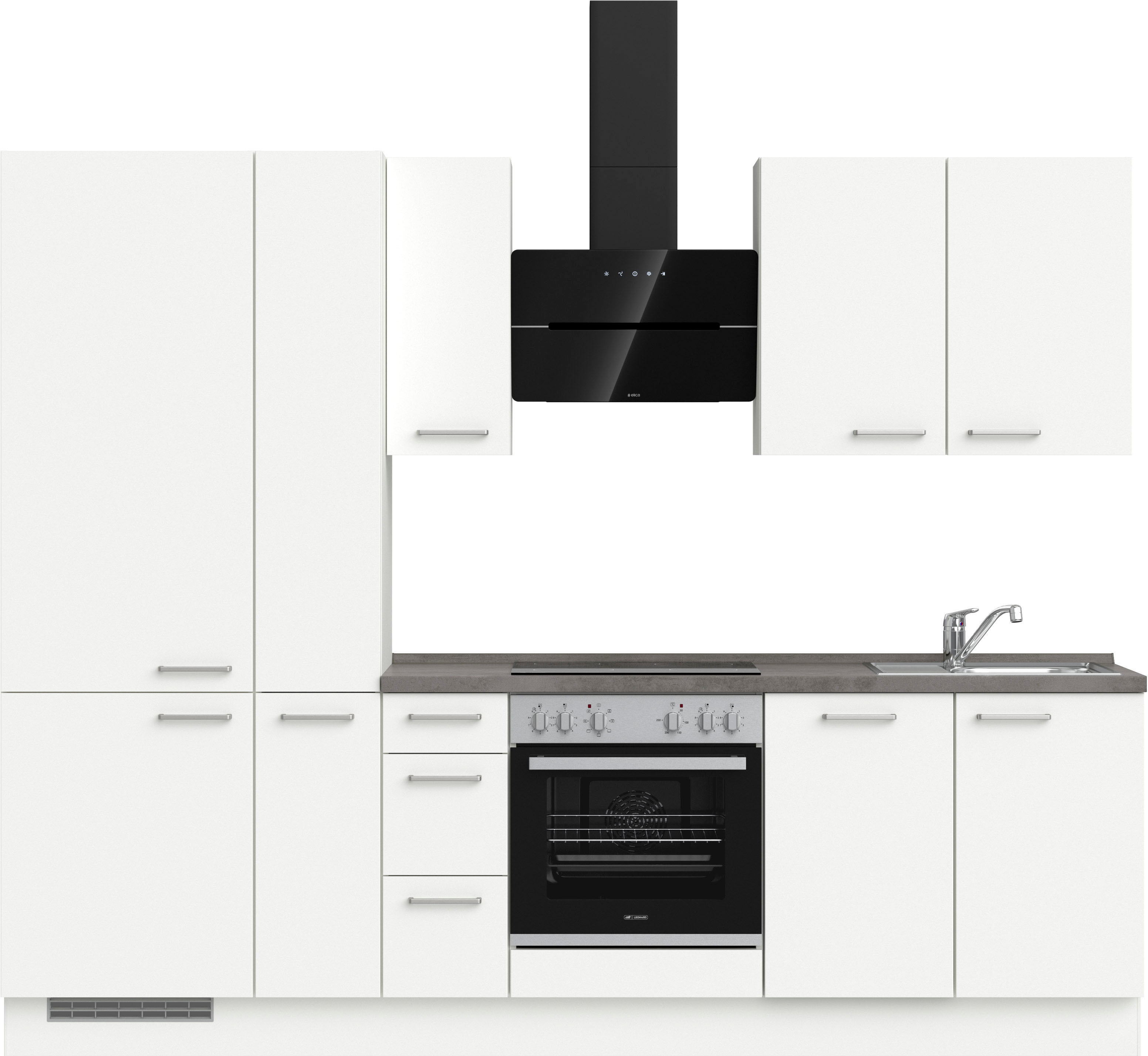 nobilia 1100000002199 ""Touch II", NEU: individuell anpassbar mit gratis Profi-Beratung" vormontiert, Breite 270 cm, Ausrichtung wählbar, wahlw. mit E-Geräten