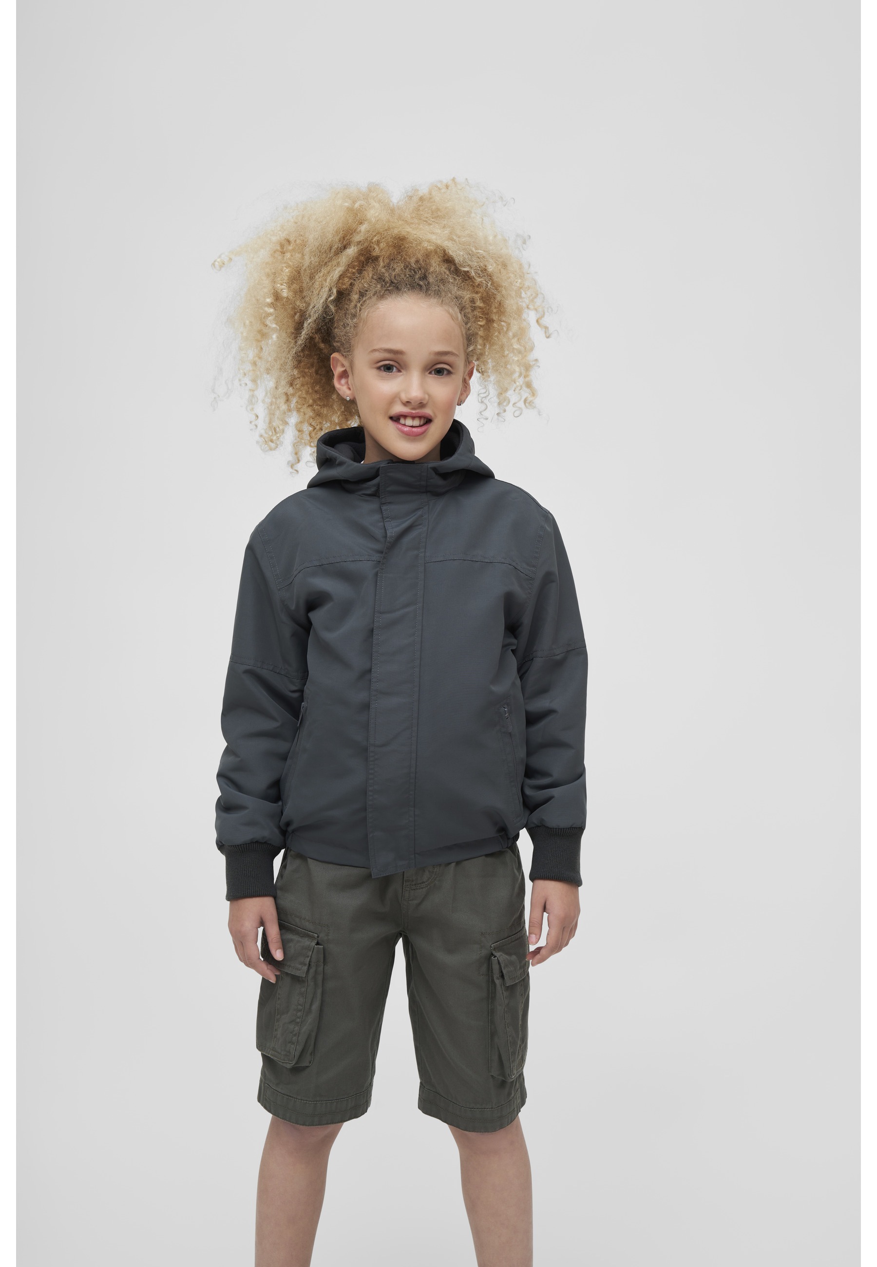 Brandit Allwetterjacke »Brandit Unisex Kids Windbreaker Frontzip« 1 Stk. tlg. mit Kapuze