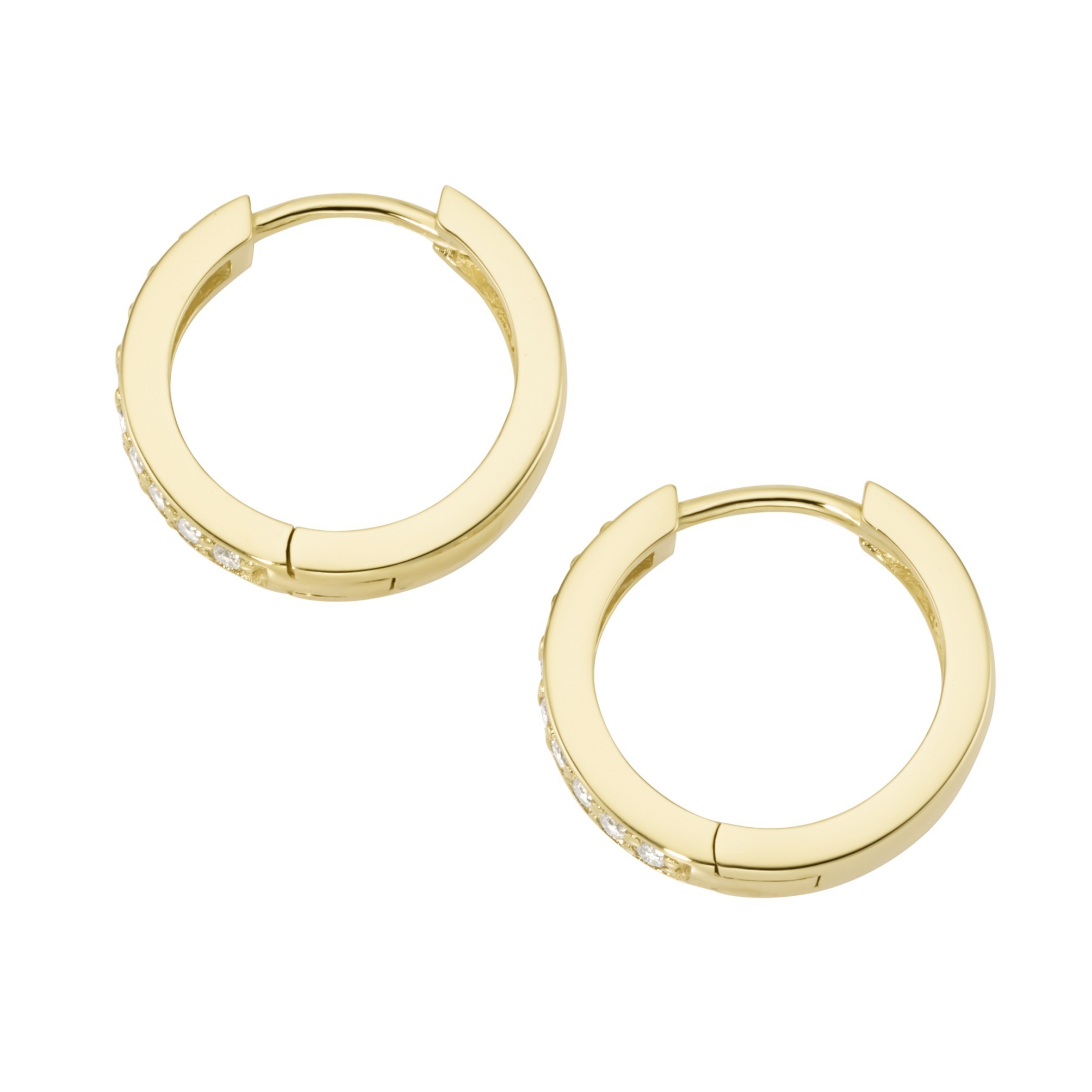 Smart Jewel Paar Creolen »mit Zirkonia Steinen, Silber 925«