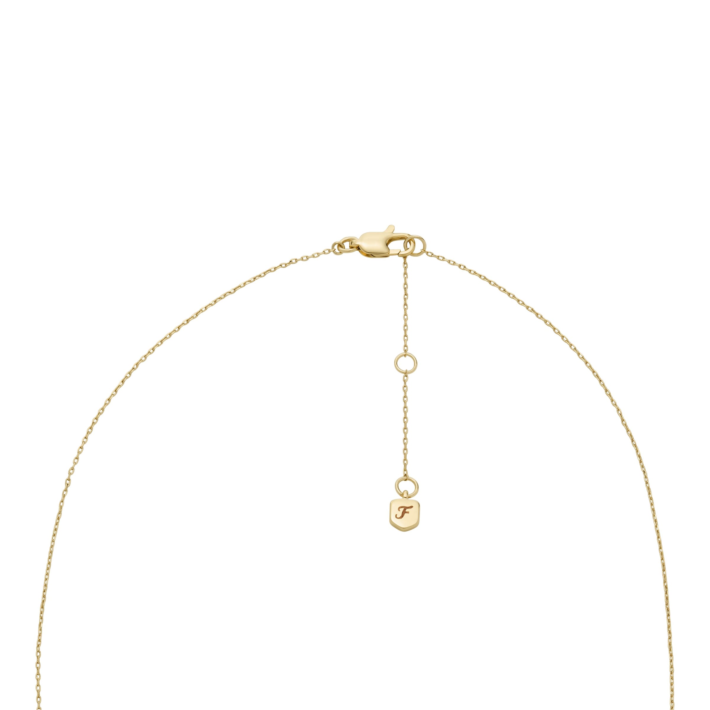 Fossil Kette ohne Anhänger »Schmuck Geschenk Metall ELLIS, JA7287710«, mit Zirkonia (synth.)