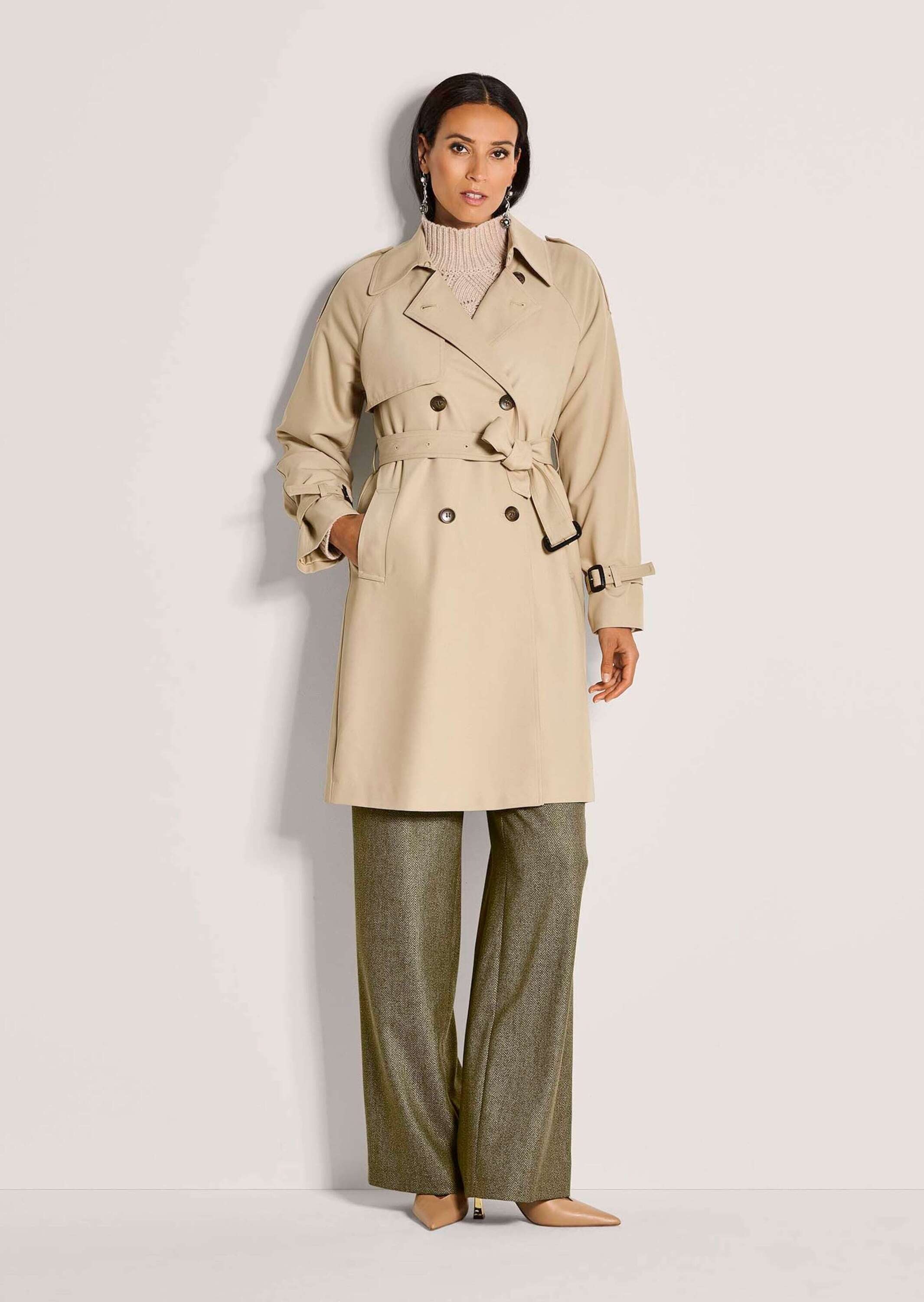 MADELEINE Trenchcoat »Trenchcoat Eleganter gefütterter Zweireiher«
