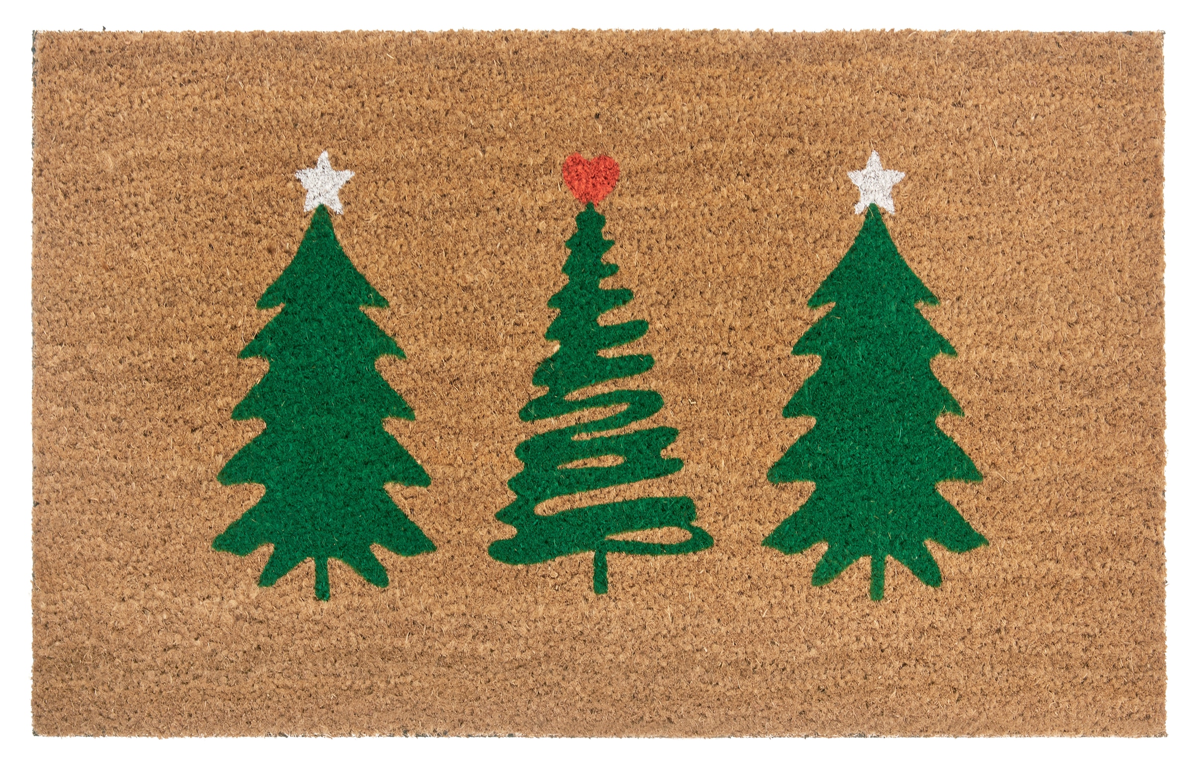 HANSE Home Fußmatte "Mix Mats Kokos Decorated Pine Trees, Türmatte" rechtec günstig online kaufen