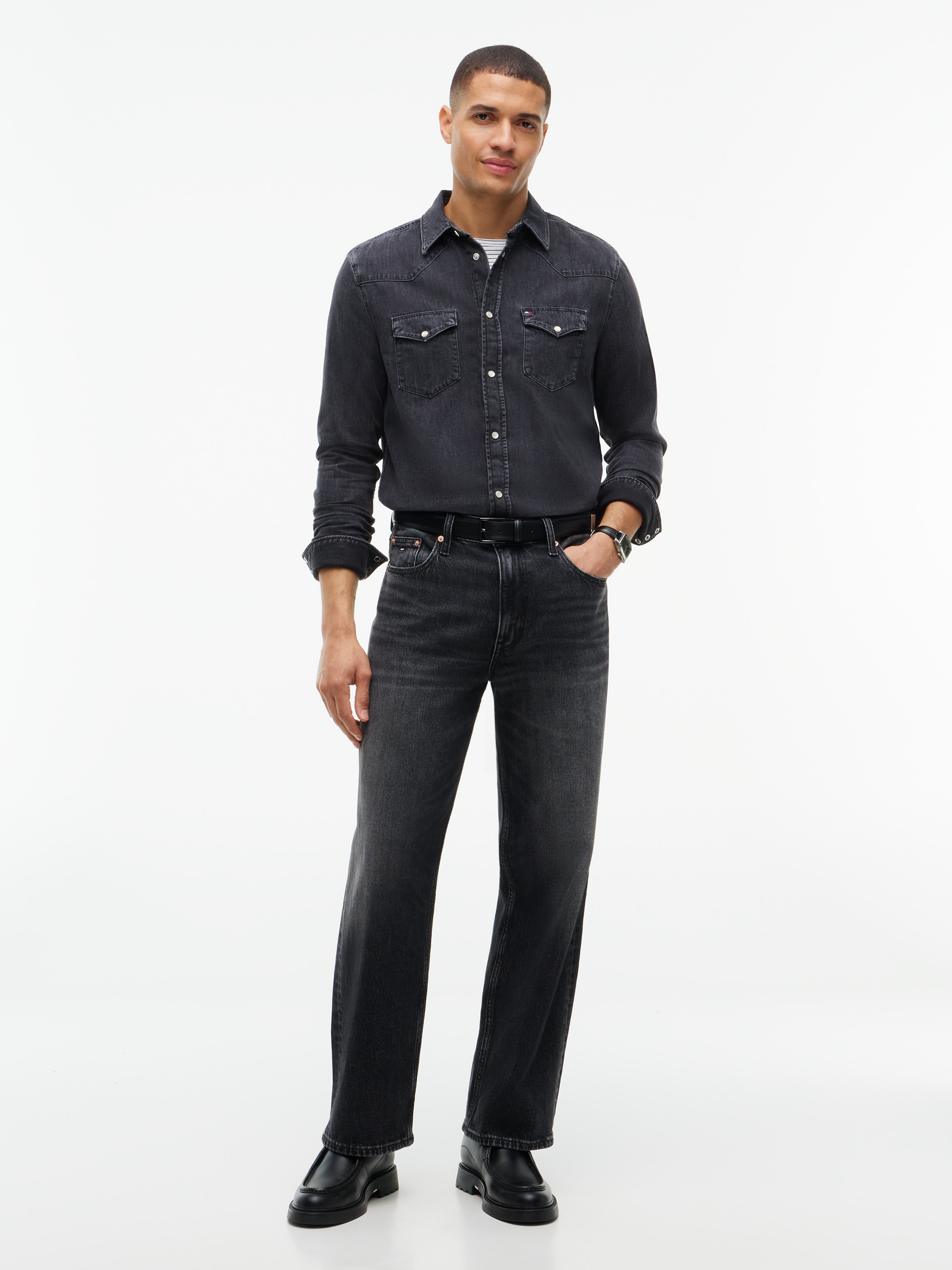 Tommy Hilfiger Jeanshemd »WESTERN DENIM« Regular Fit, Western-Stil