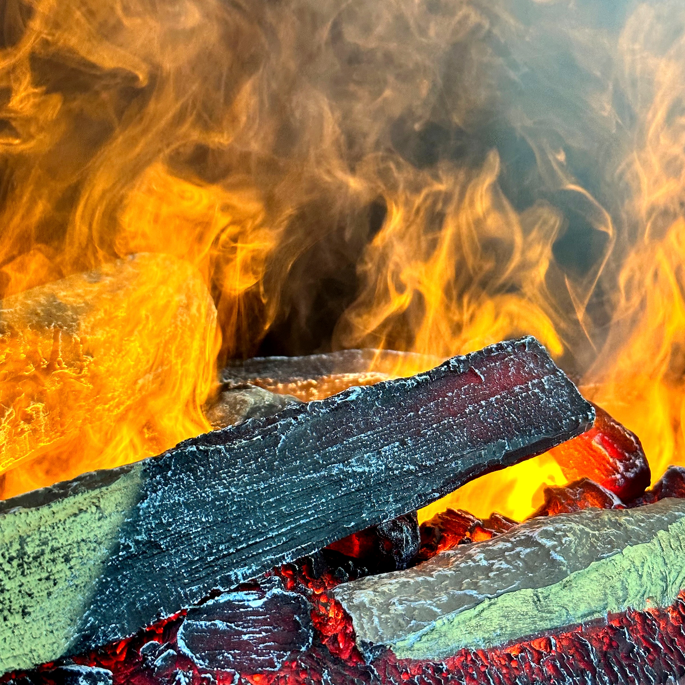 GLOW FIRE Elektrokamin »»Böll««, Wasserdampfkamin mit 3D Feuer mit integriertem Knistereffekt