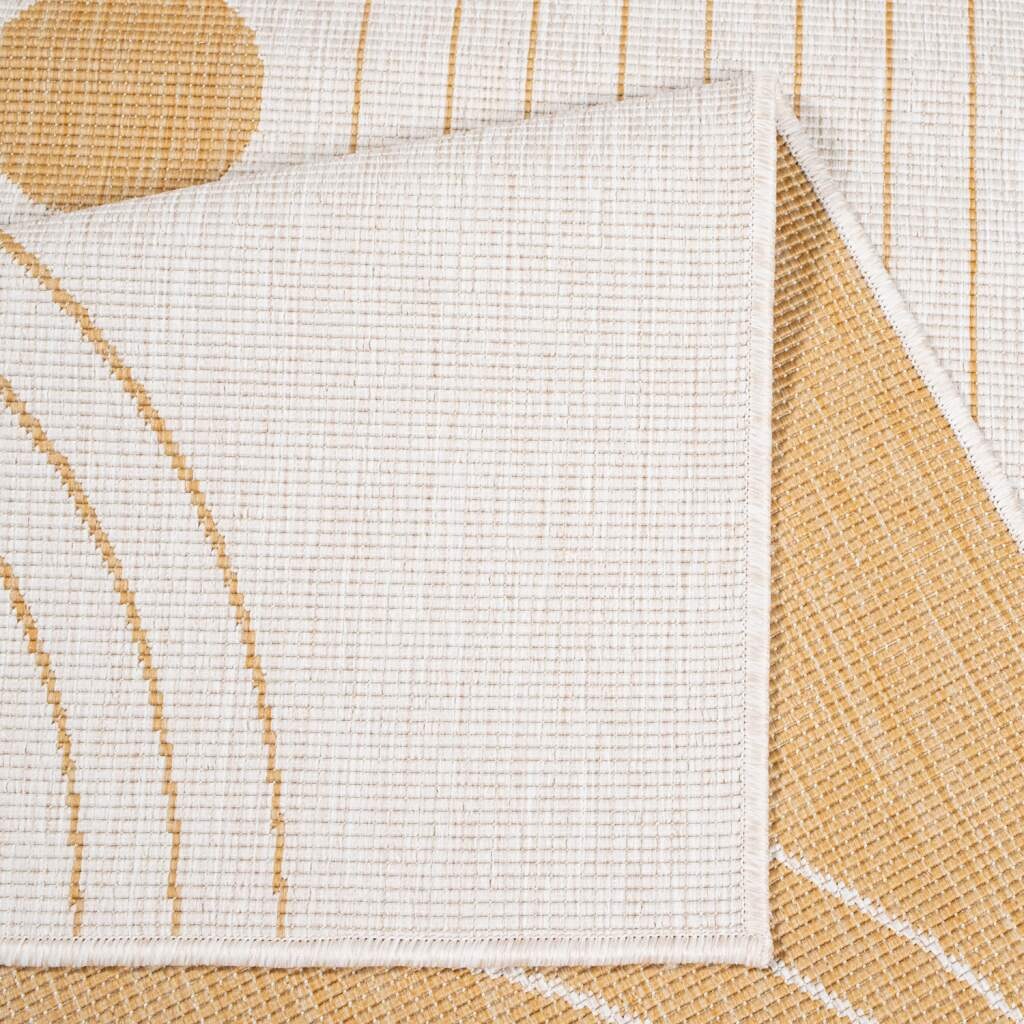 Outdoorteppich CARPET CITY "DUO RUG 5739", gelb, B:80cm H:5mm L:150cm, Obermaterial: 100% Polypropylen, Teppiche, Outdoorteppich, Wendeteppich Wetterfest In- & Outdoor, Balkon, Terrasse, Wohnzimmer 3