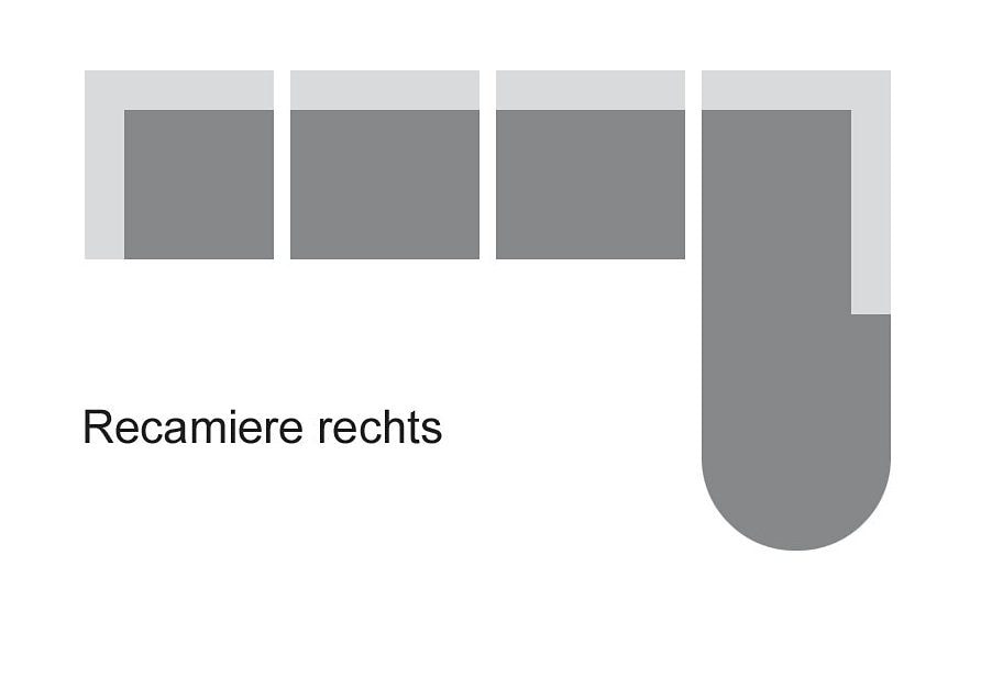 Home affaire Ecksofa »Budapest L-Form«, wahlweise mit Bettfunktion, mit Recamiere oder Ottomane