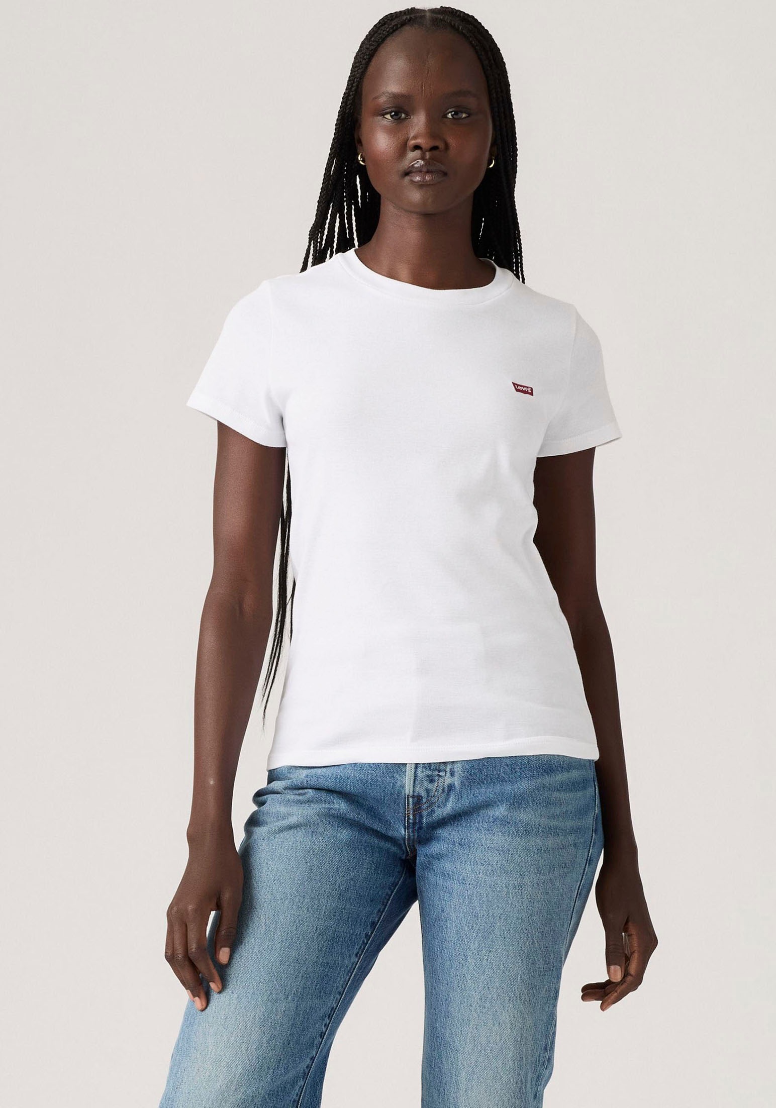 Levis T-Shirt "Mini-Logo", 2 Stk. mit kleiner Markenlogo-Stickerei auf der günstig online kaufen